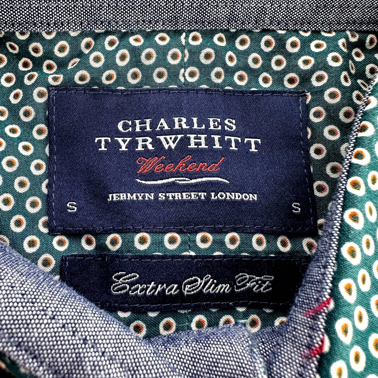 Charles Tyrwhitt Weekend Extra Slim Fit Button-Down Collar Emerald Green