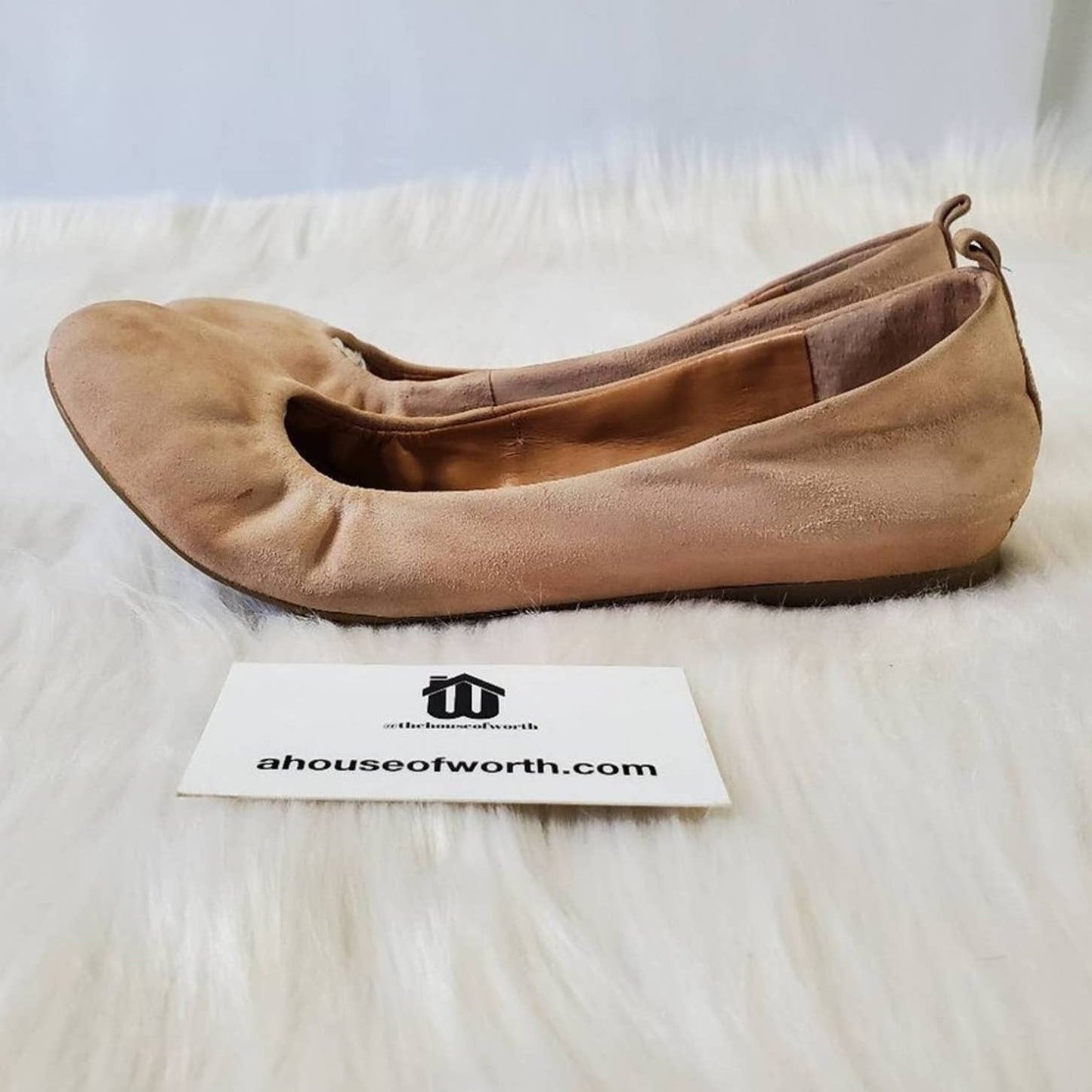 J. Crew Cece Suede Leather Ballet Flats - 8