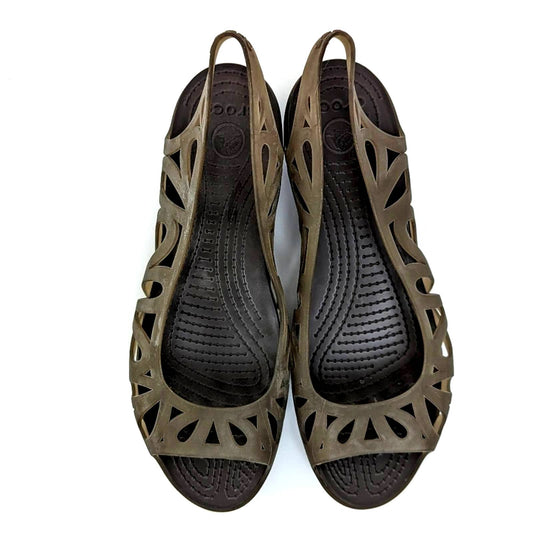Crocs Adrina III Mini Wedge Sandal Shoes - 10