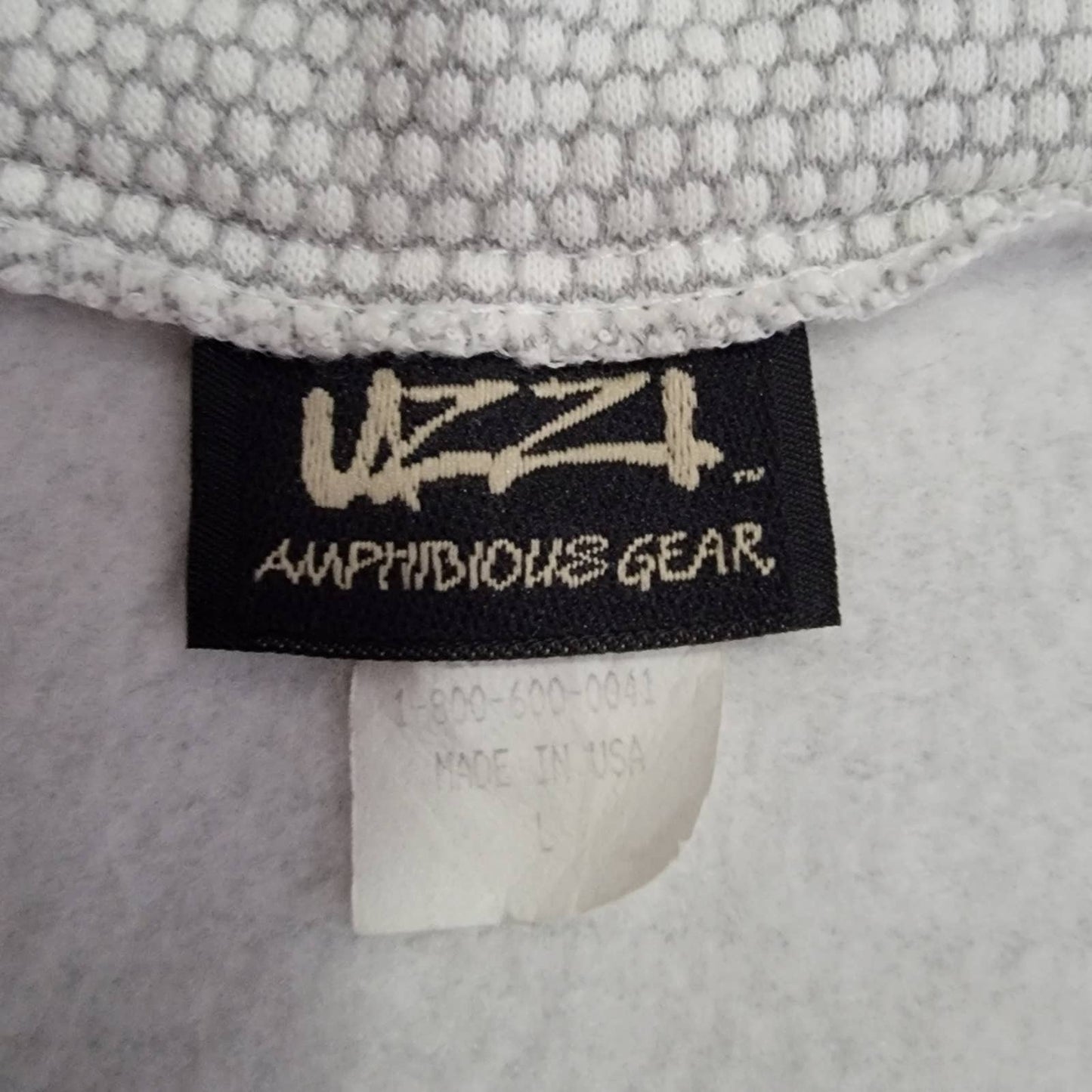 Vintage 90's UZZI Cropped Full Zip Swimmers Vest - L