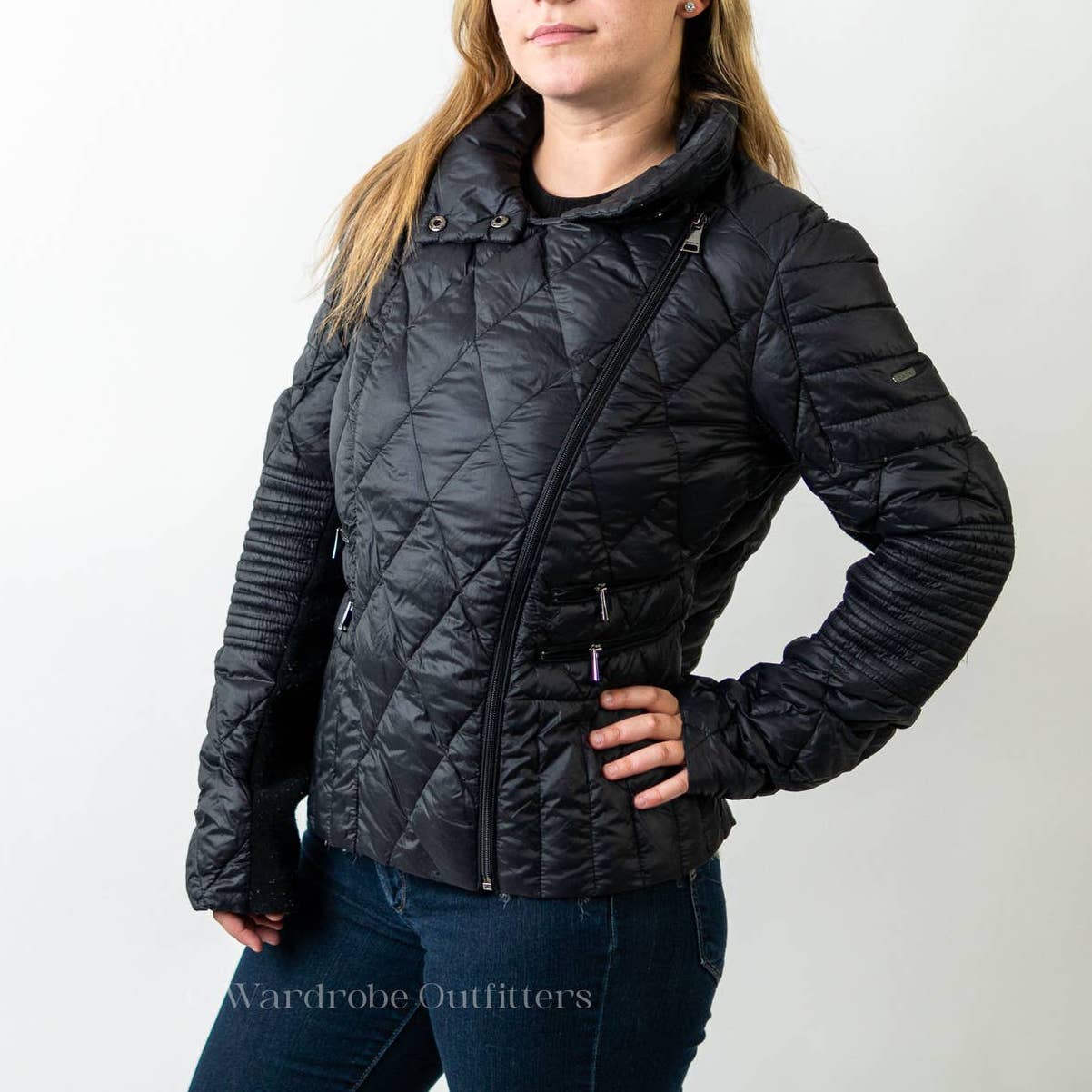 BEBE Black Quilted Jacket