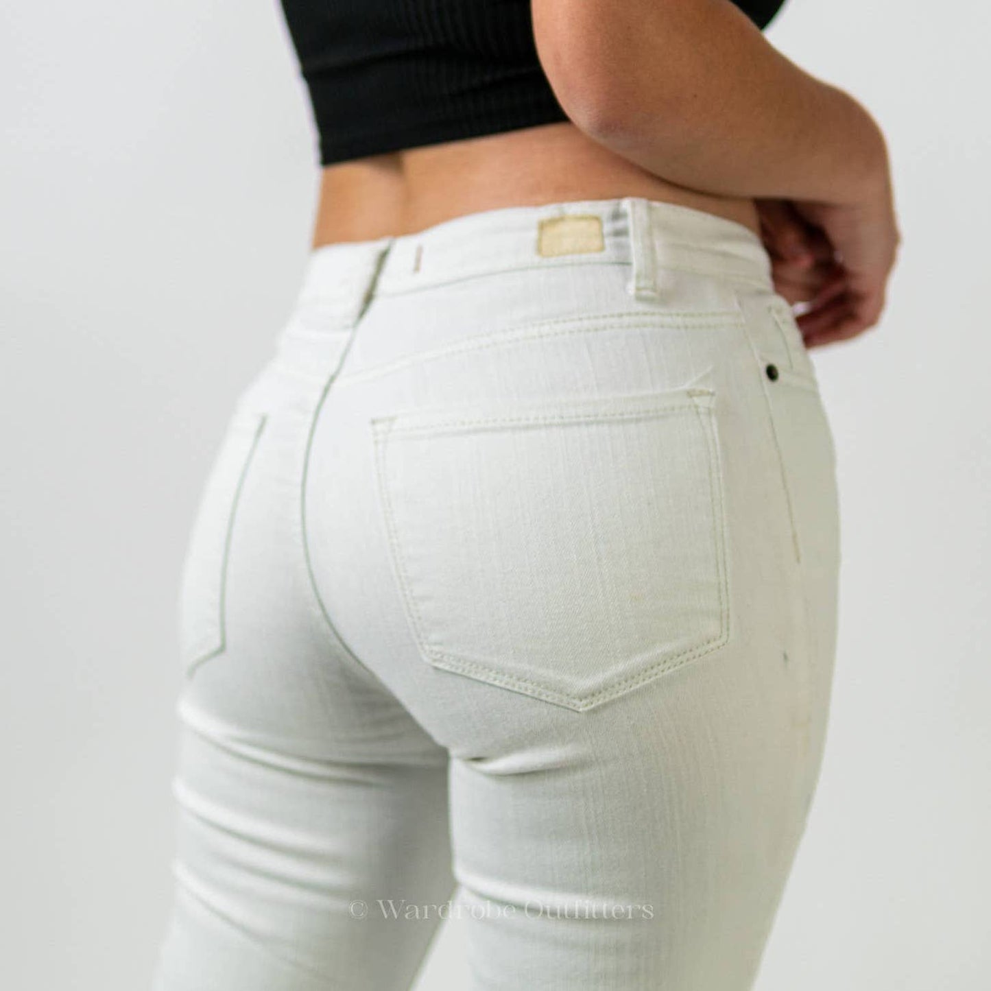 Urban Outfitters BDG High Rise Grazer Cigarette White Skinny Jeans - 28