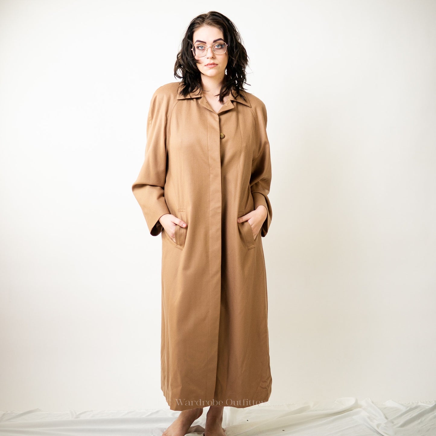 Vintage Pendleton Camel Wool Trench Coat