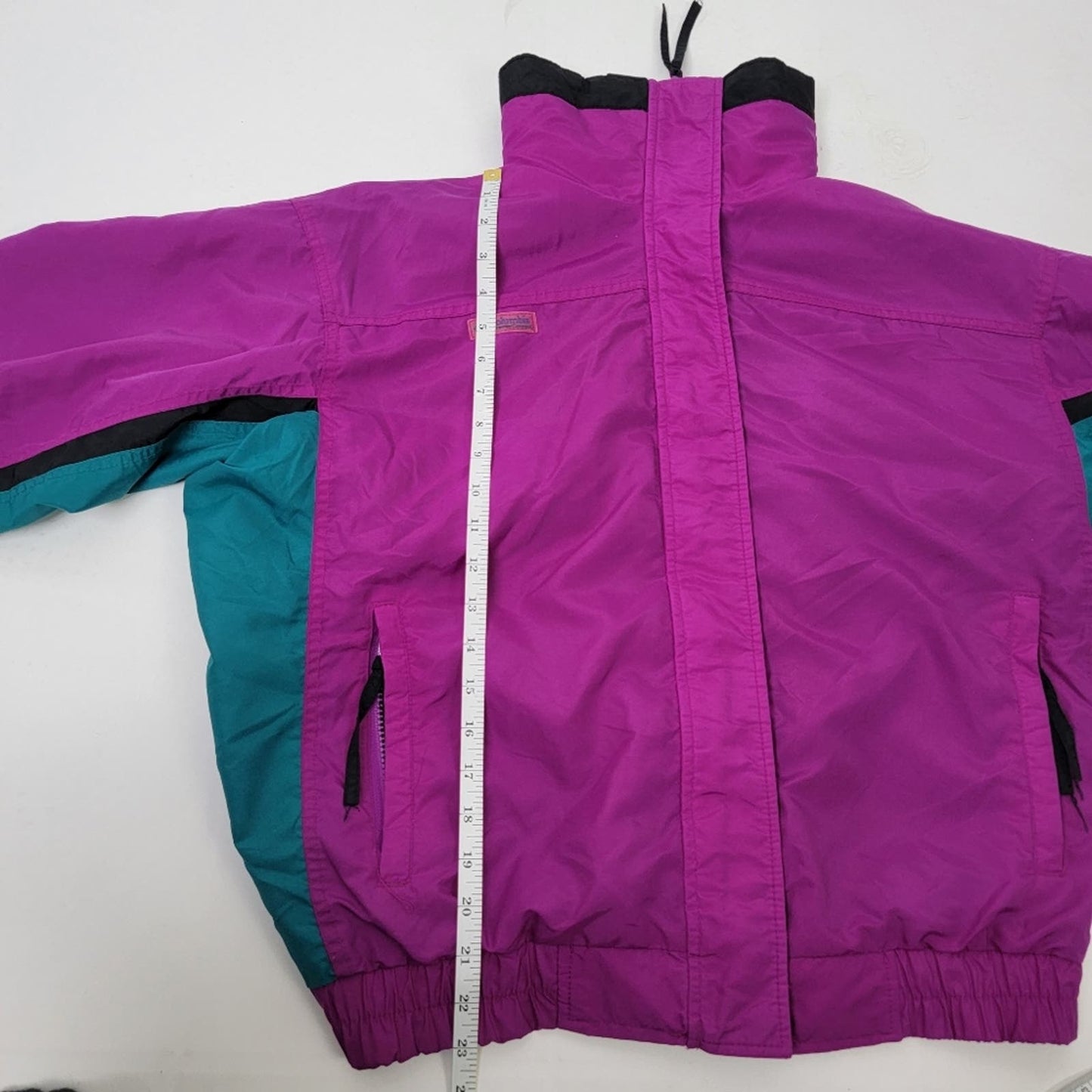 Vintage 90s Colorblock Columbia Nylon Ski Jacket - M