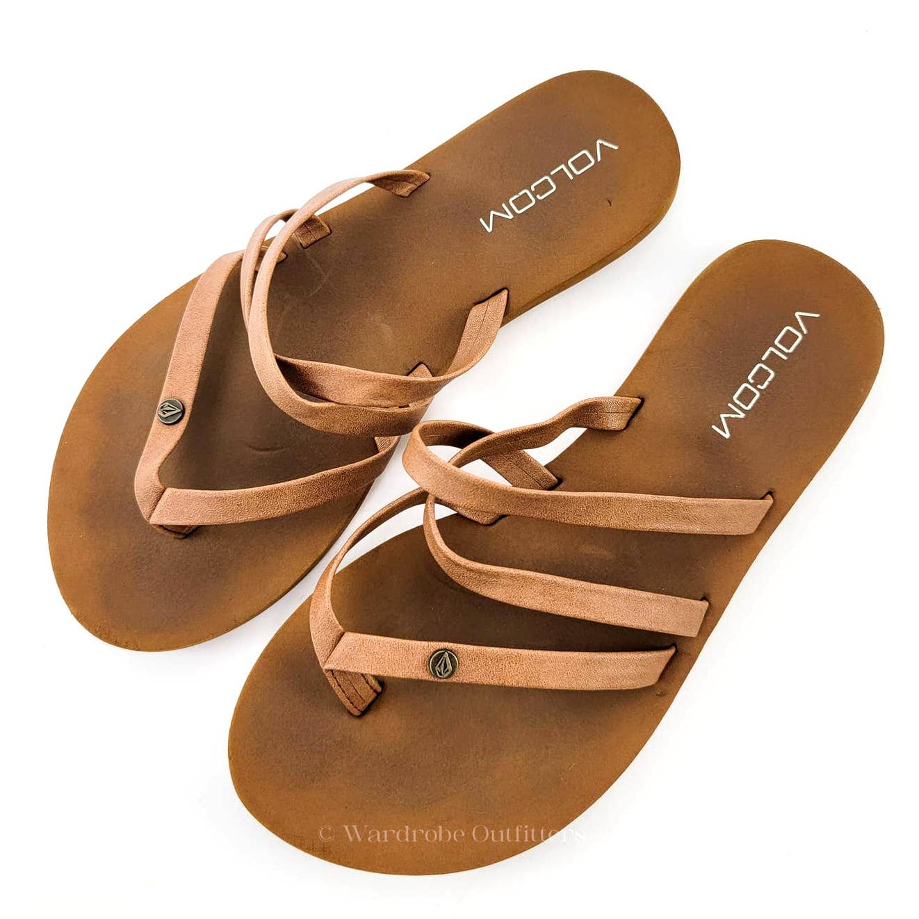 Volcom New School II Natural Strappy Sandals - 7.5