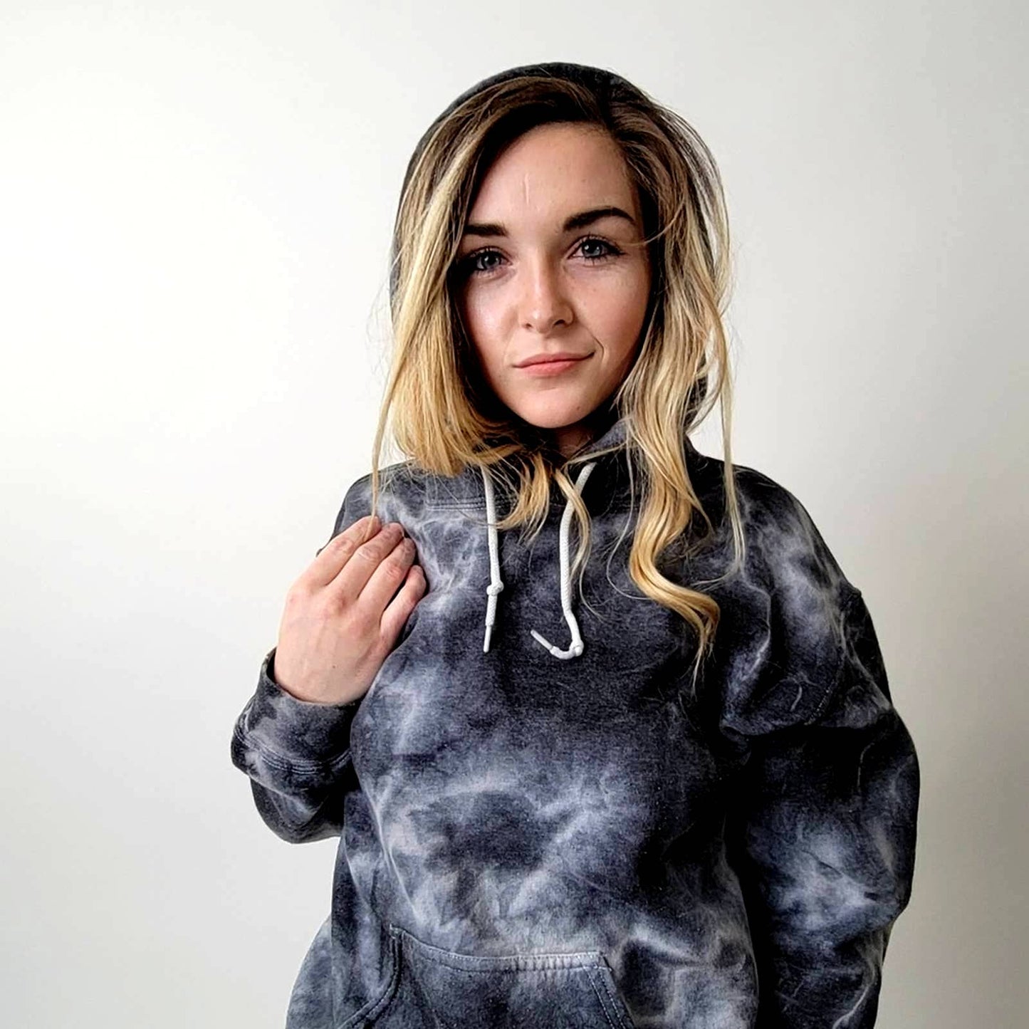 XXX RUDE Grey Tie Dye Hoodie