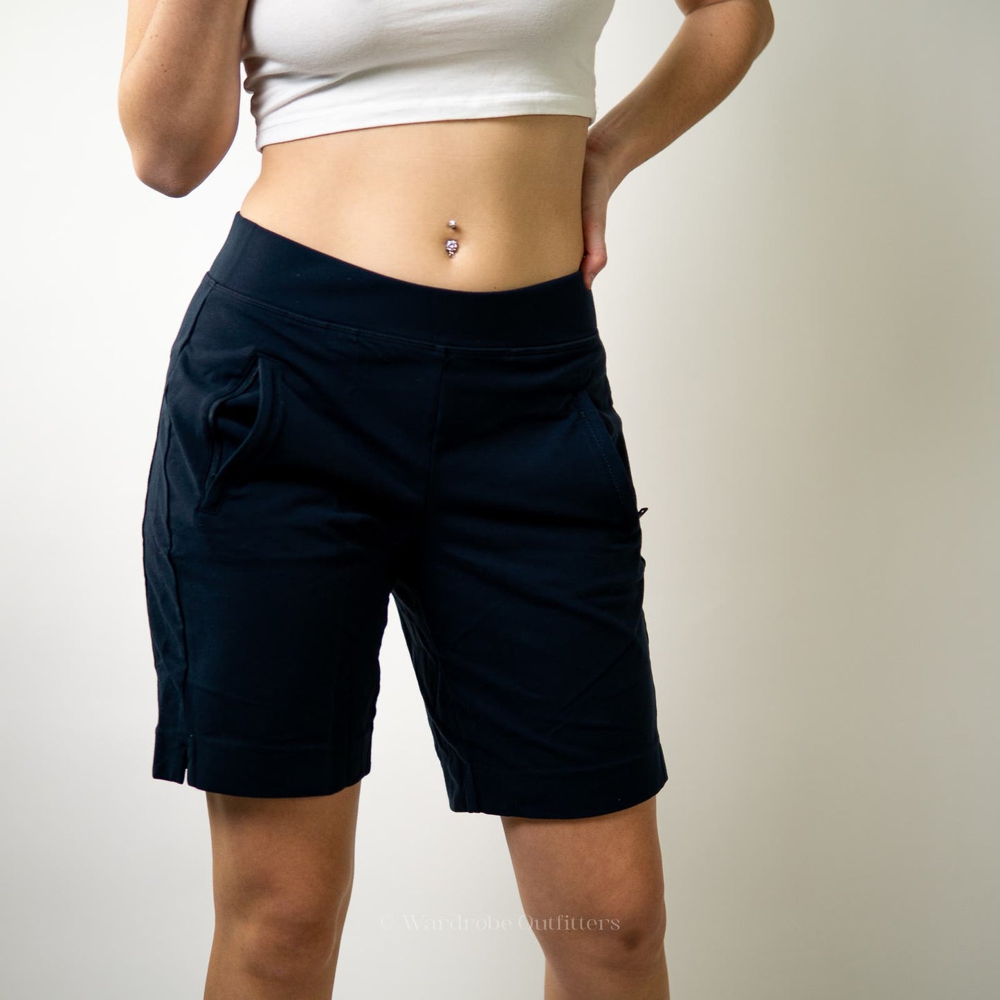 Athleta Navy Blue Bike Running Shorts