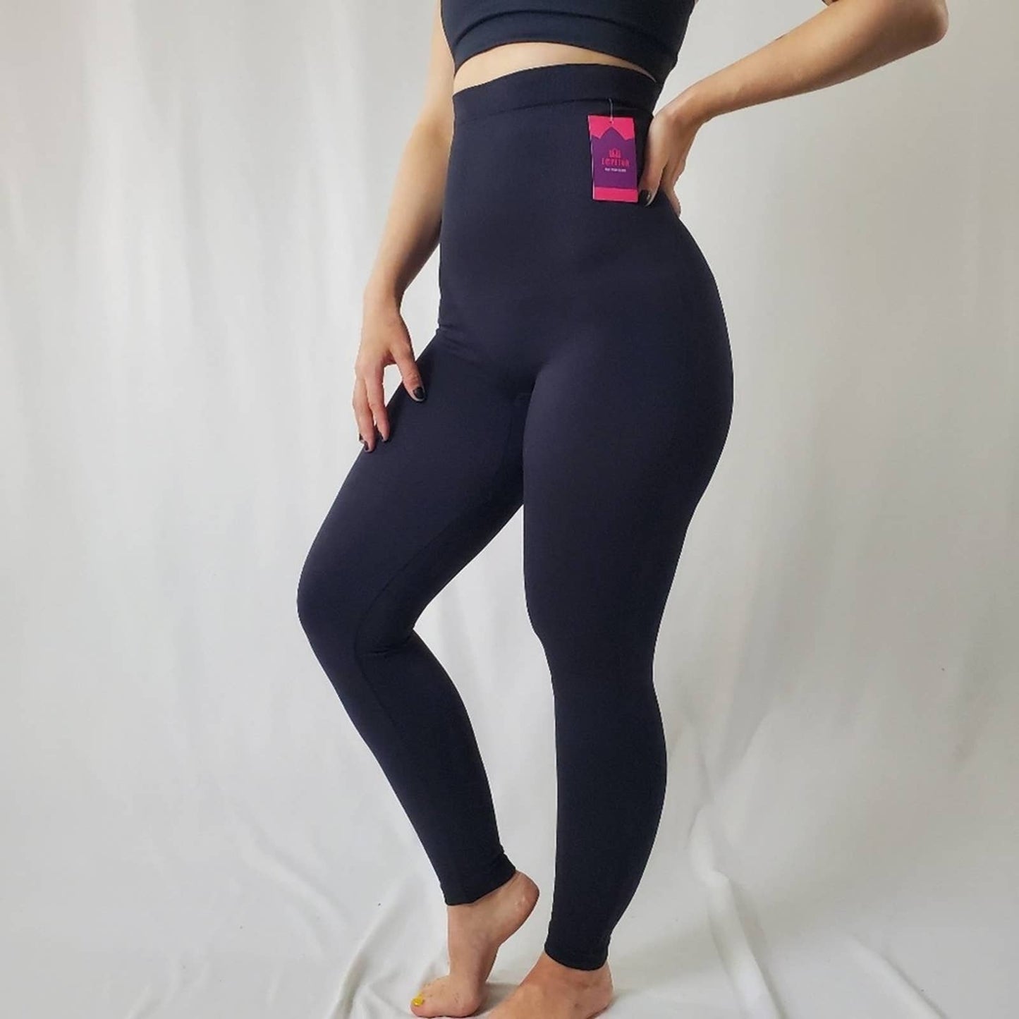 Empetua Black High Waisted Shaping Leggings NWT - S