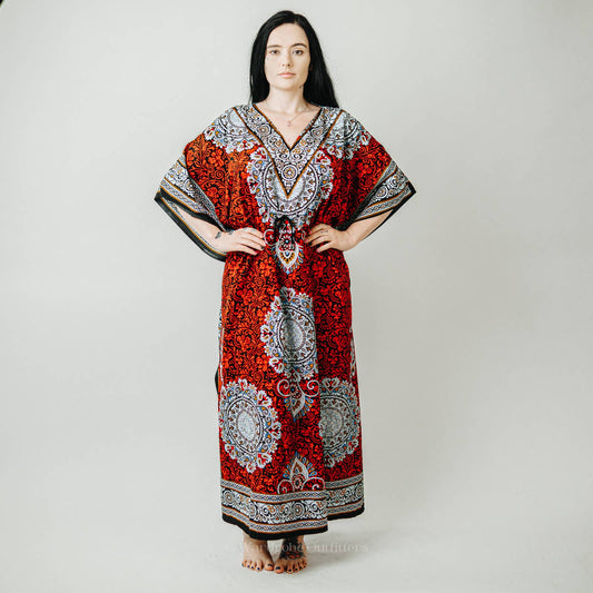 KARACHIC BY NF Kimono Kaftan Dress Coverup Loose Sundress Caftan