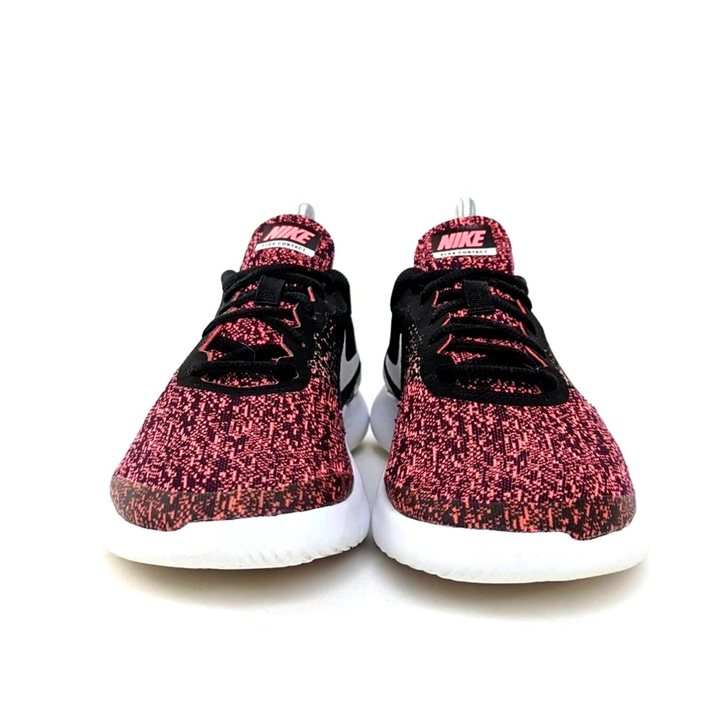 Nike Flex Contact GS - Pink Oreo Running Shoes - 7.5
