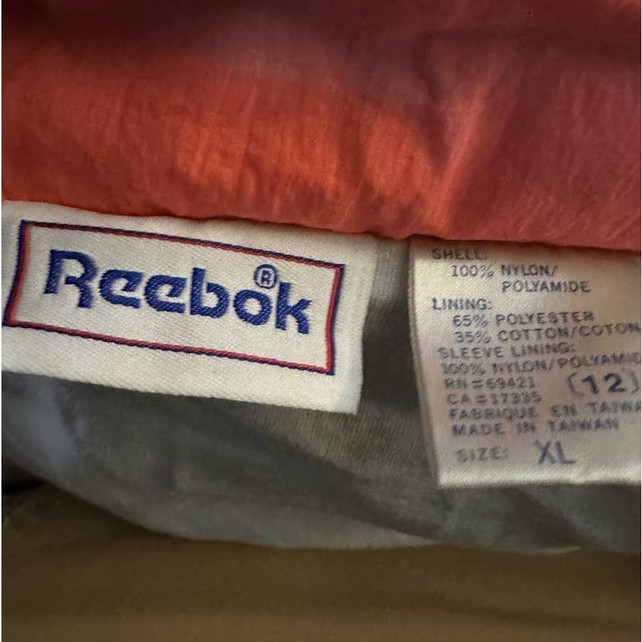 Vintage 80s Pastel Reebok Track Jacket Windbreaker