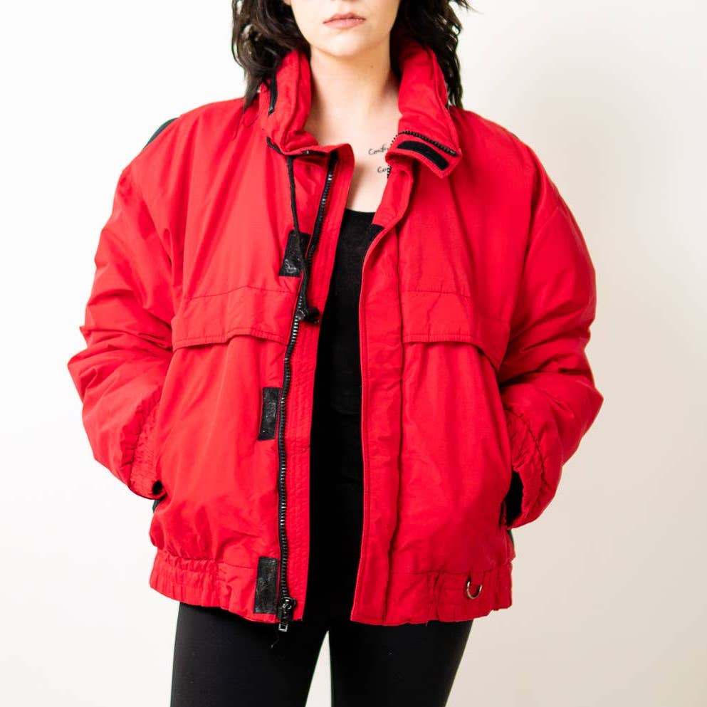 Vintage 90s Red Puffer Ski Jacket by [St. Moritz] - XL