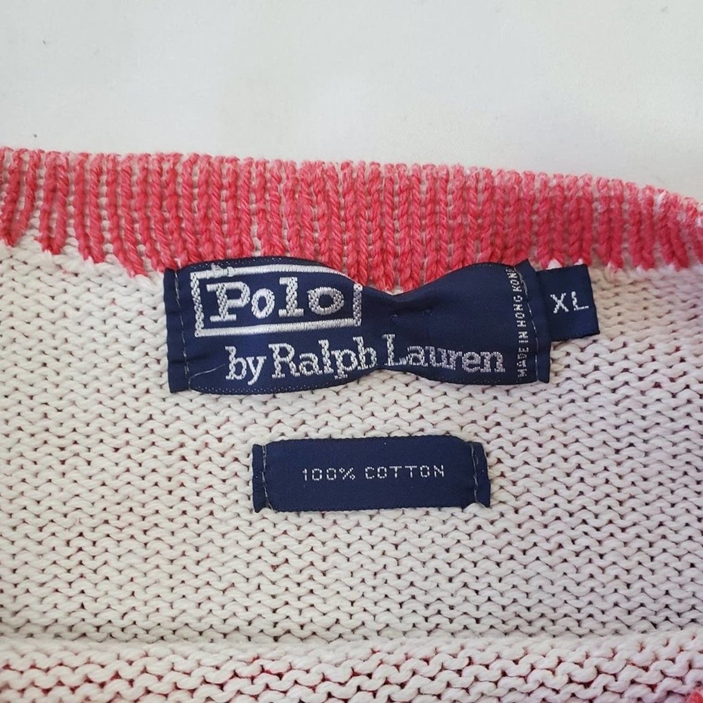 Ralph Lauren Oversized Chunky Striped Sweater - XL