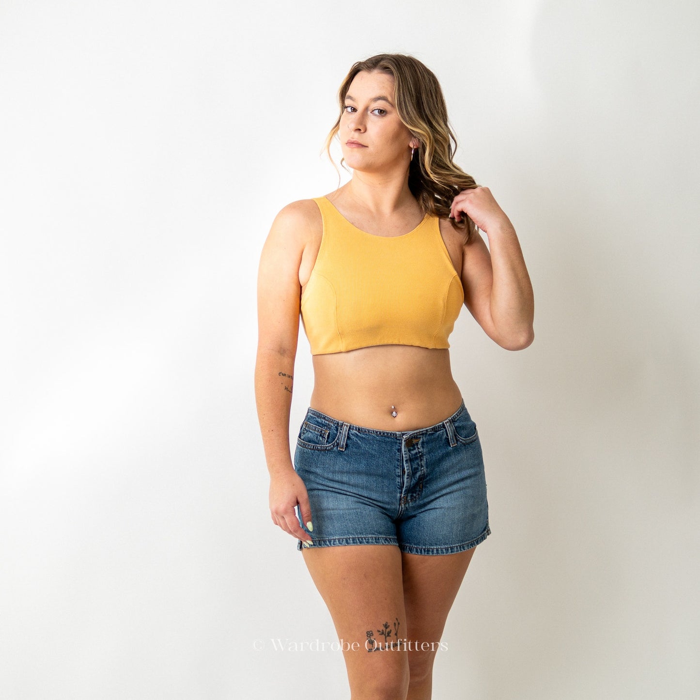 Free People Yellow Sports Bra