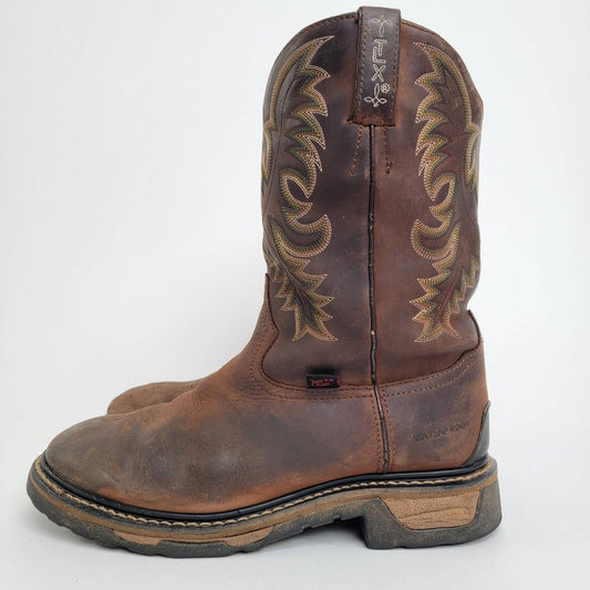 Tony Lama TLX Waterproof Western Cowboy Work Boot - 11D