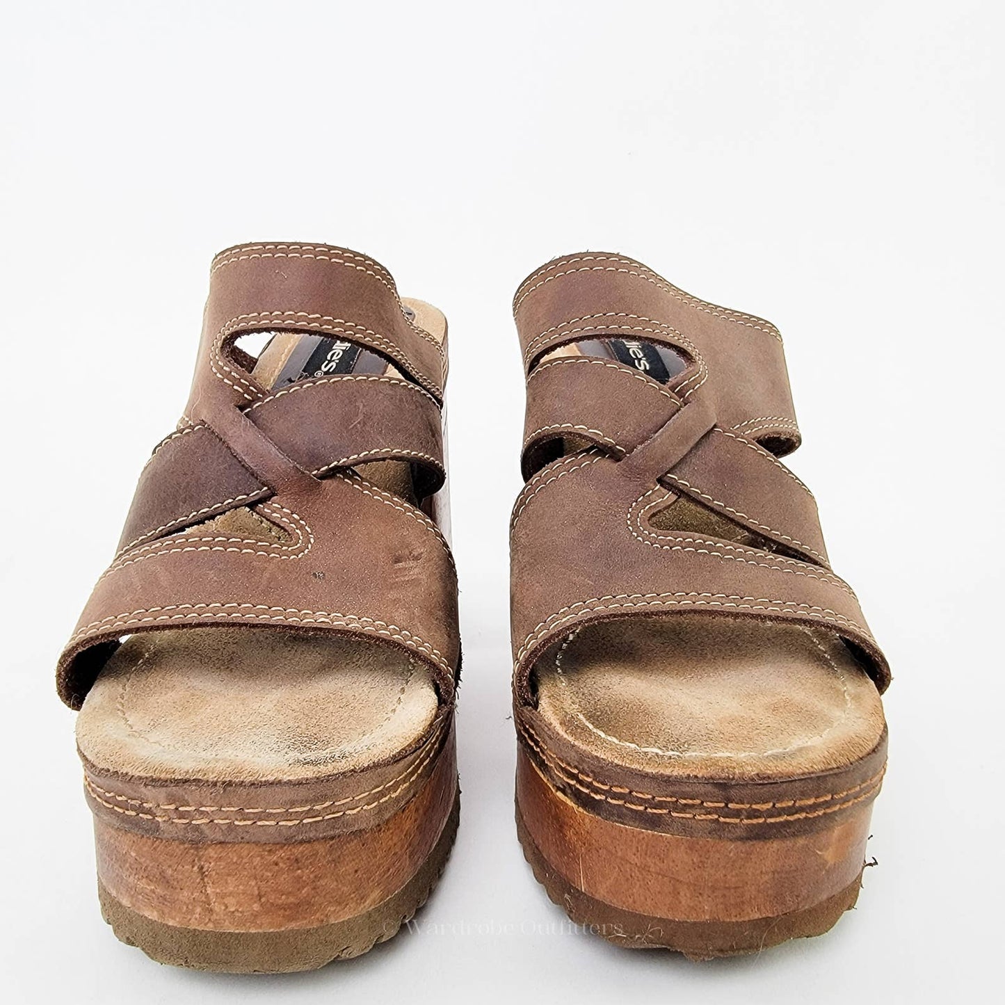 Vintage 90s CANDIES Chunky Platform 90s Block Heel Sandals - 7