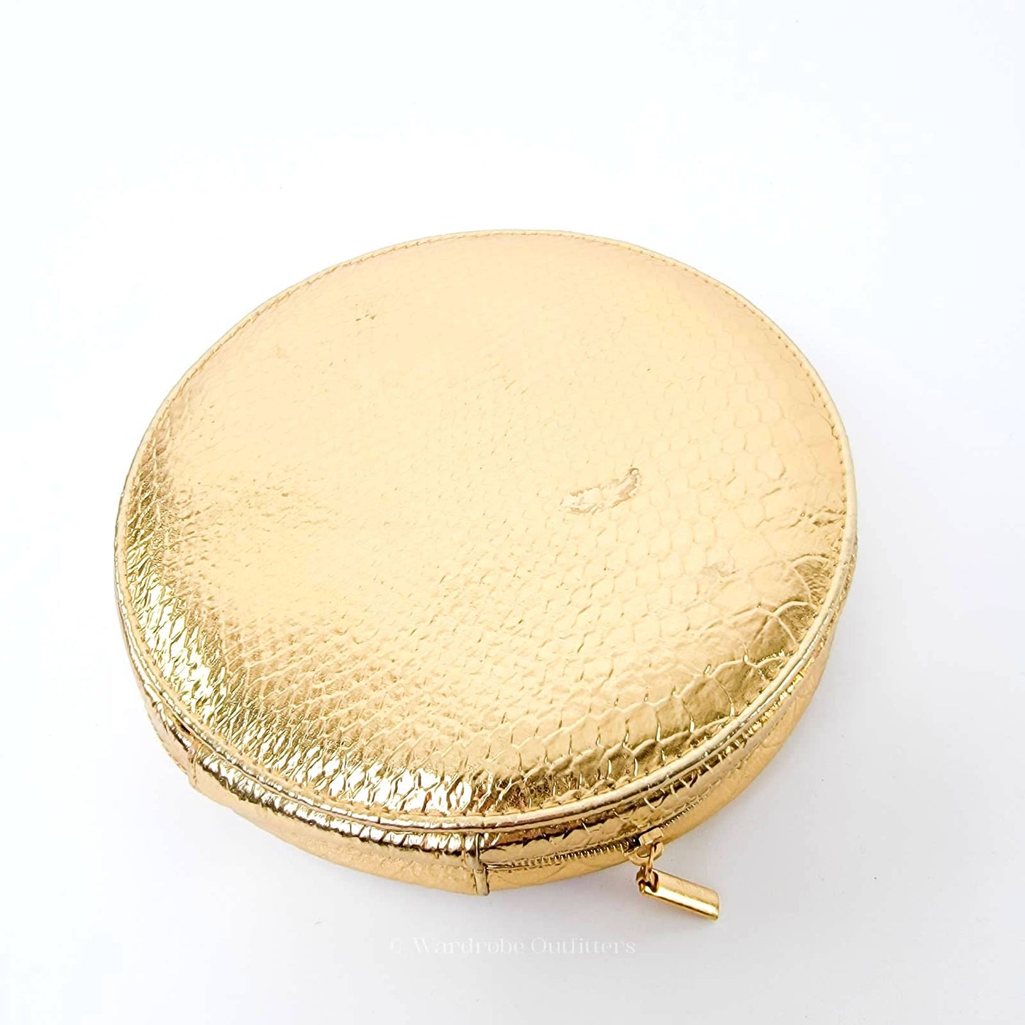 Sonia Kashuk Round Gold Makeup Bag