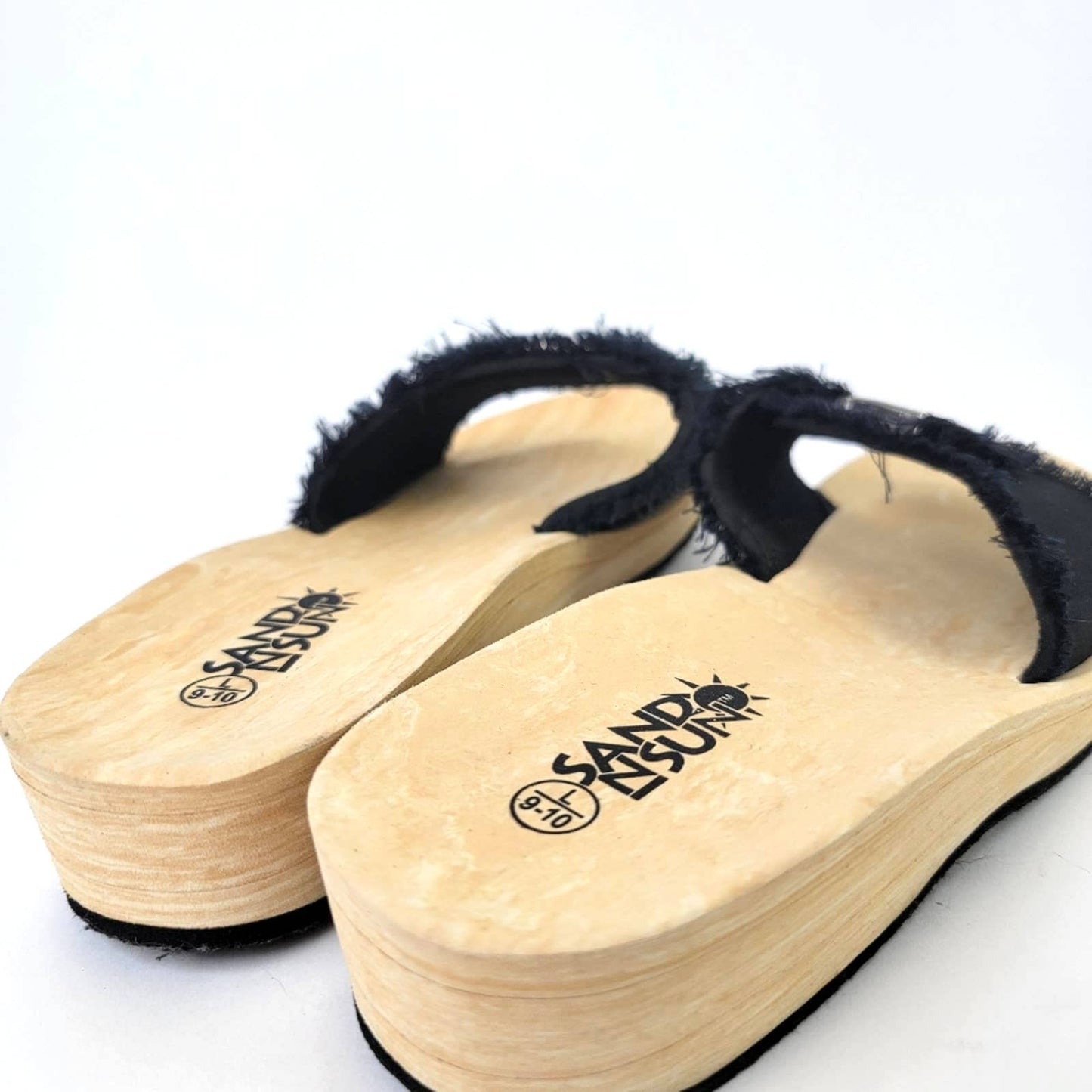 Sand N Sun Chunky Wedge Sandals - 9/10