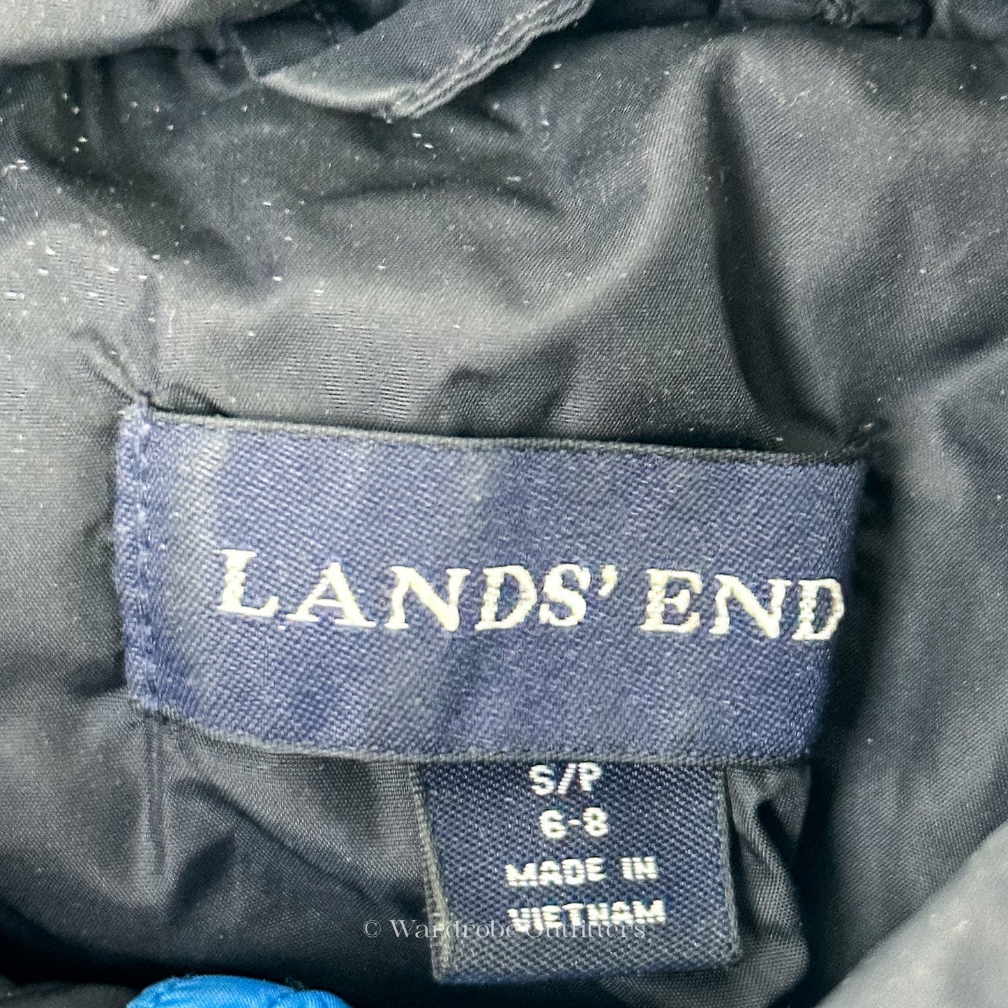 Blue Quilted Lands' End Jacket