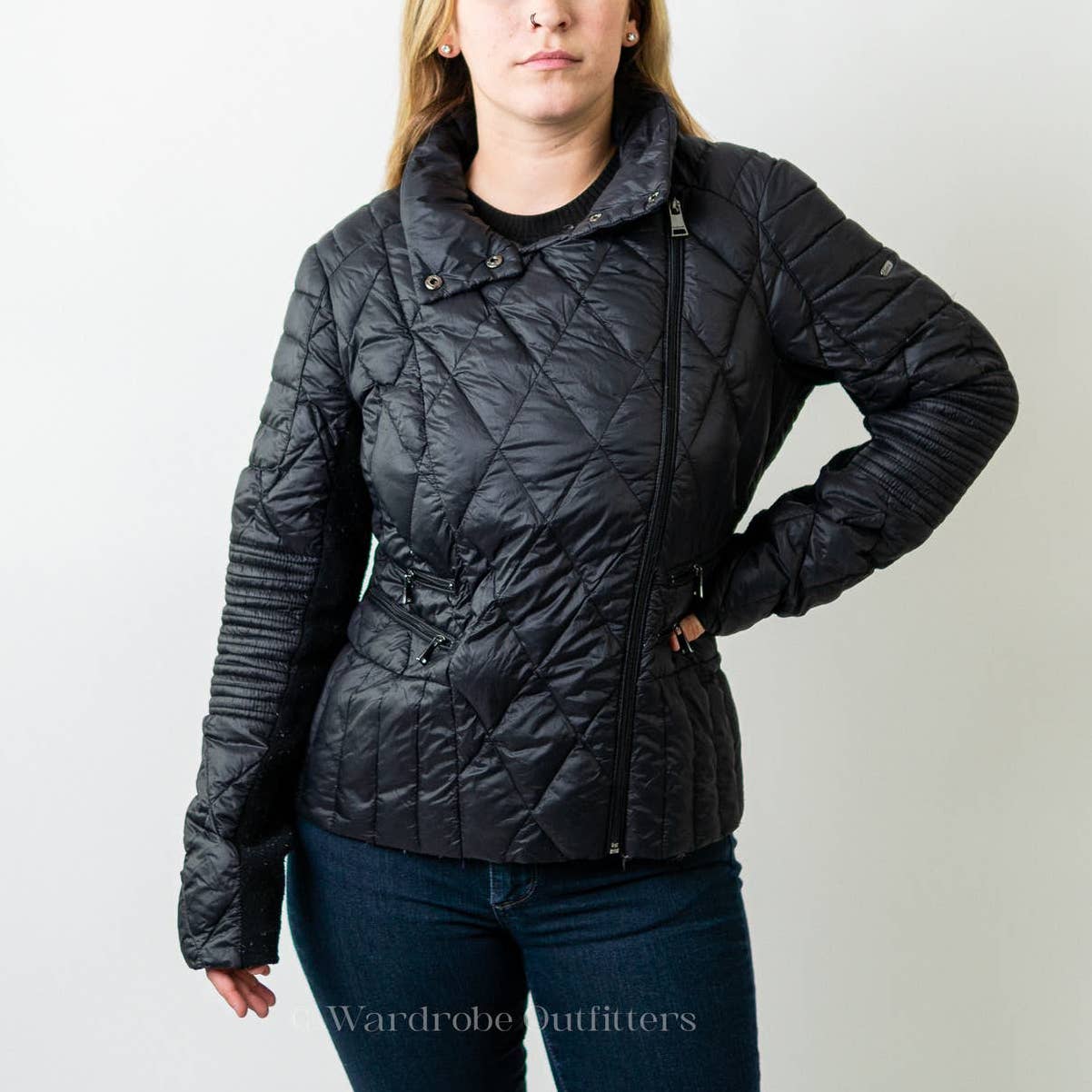 BEBE Black Quilted Jacket