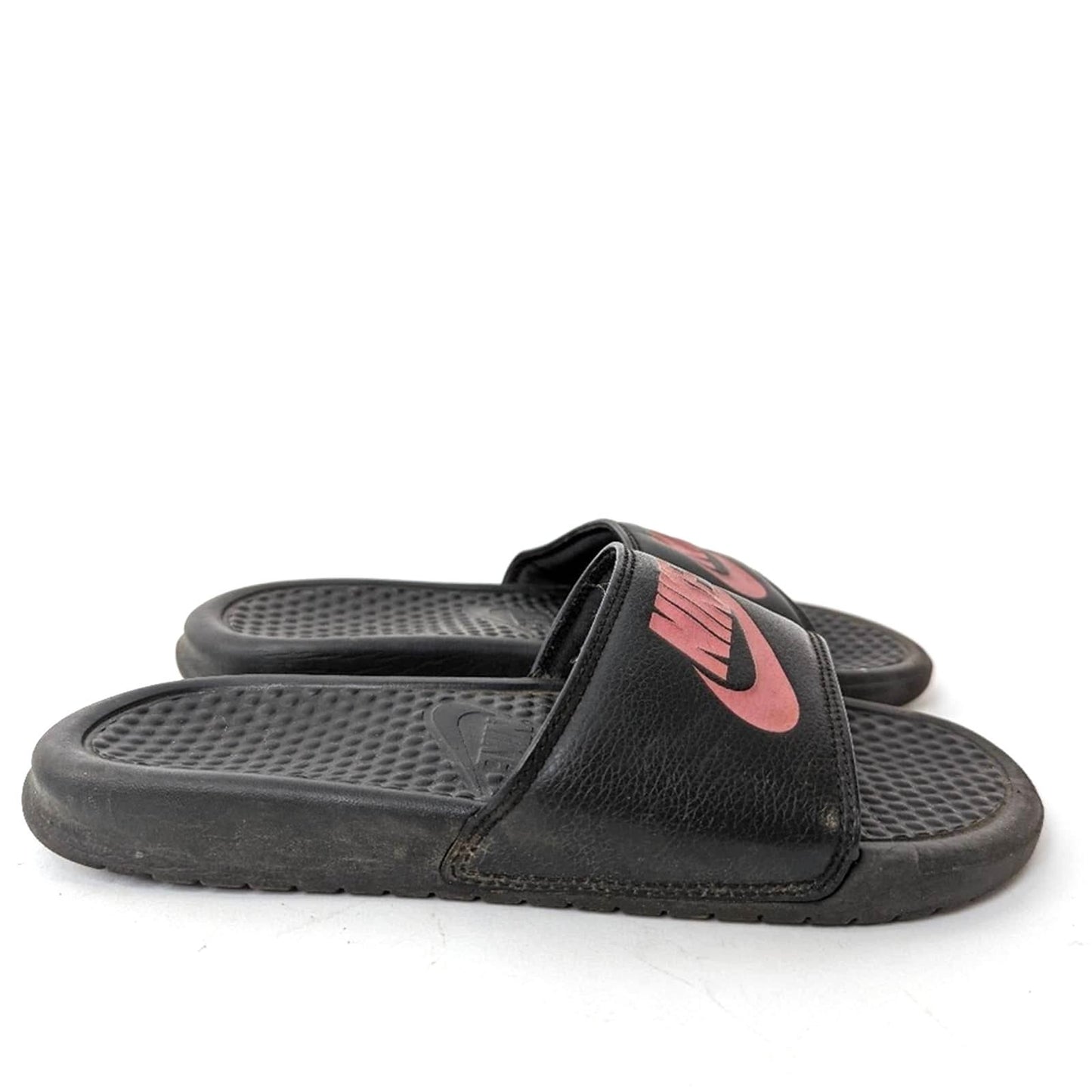 Nike Benassi JDI Rose Gold/Black Flip Flop Slide Sandals - 7