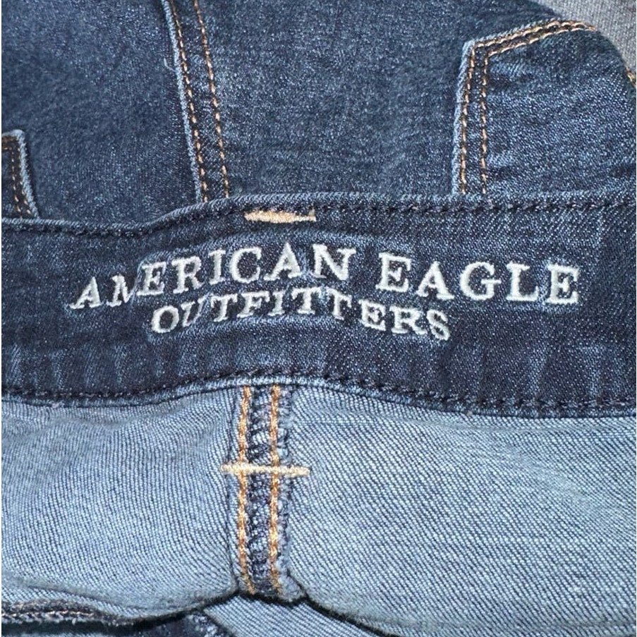 AEO Cutoff Dark Indigo Denim Jean Shorts