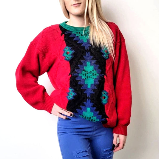 Vintage 80's Gant Handmade Knit Sweater - L
