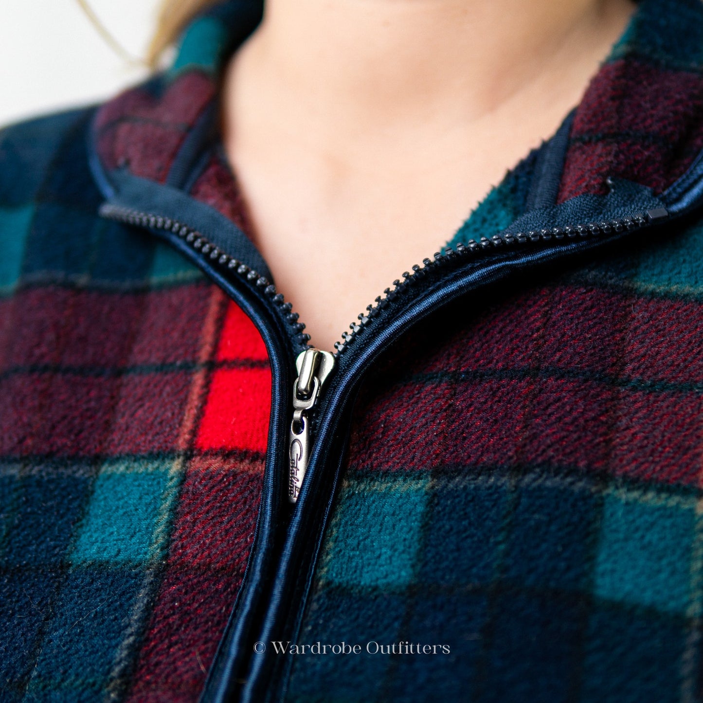 Vintage 90s Plaid Pullover Sweatshirt