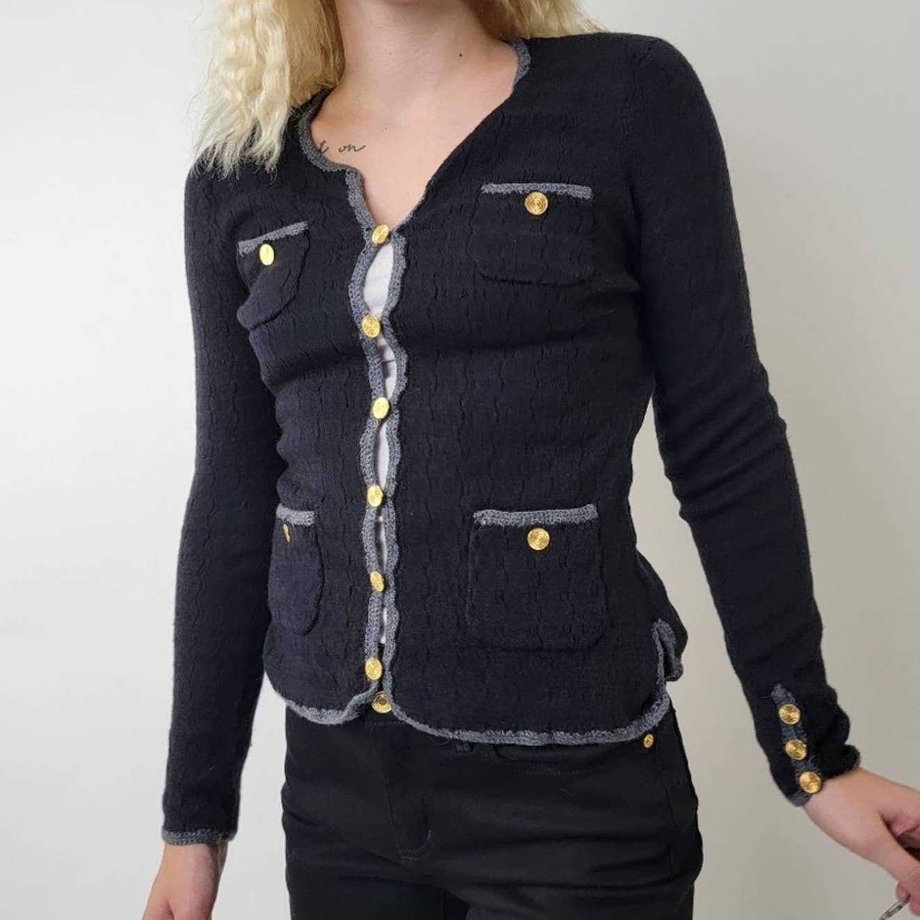 Trina Turk Vermouth Wool Cardigan -  S