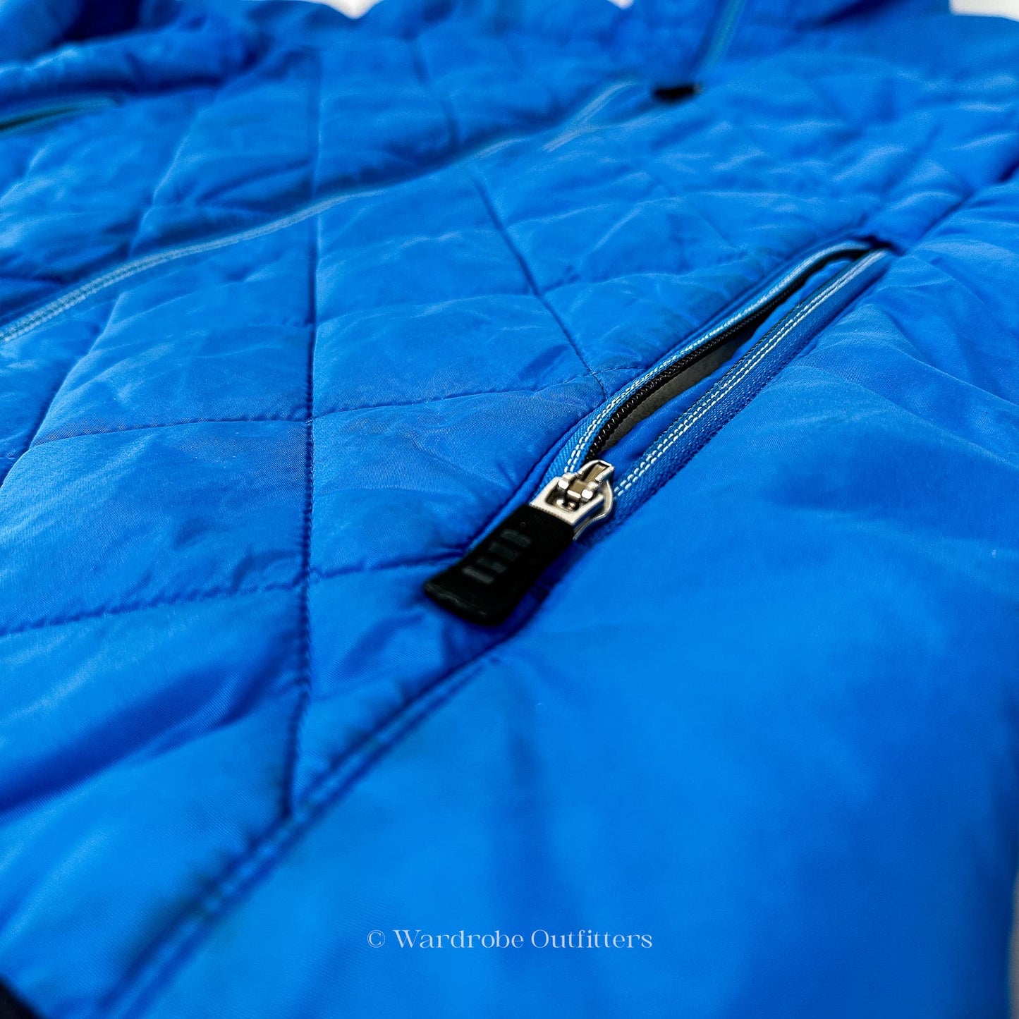 Blue Quilted Lands' End Jacket