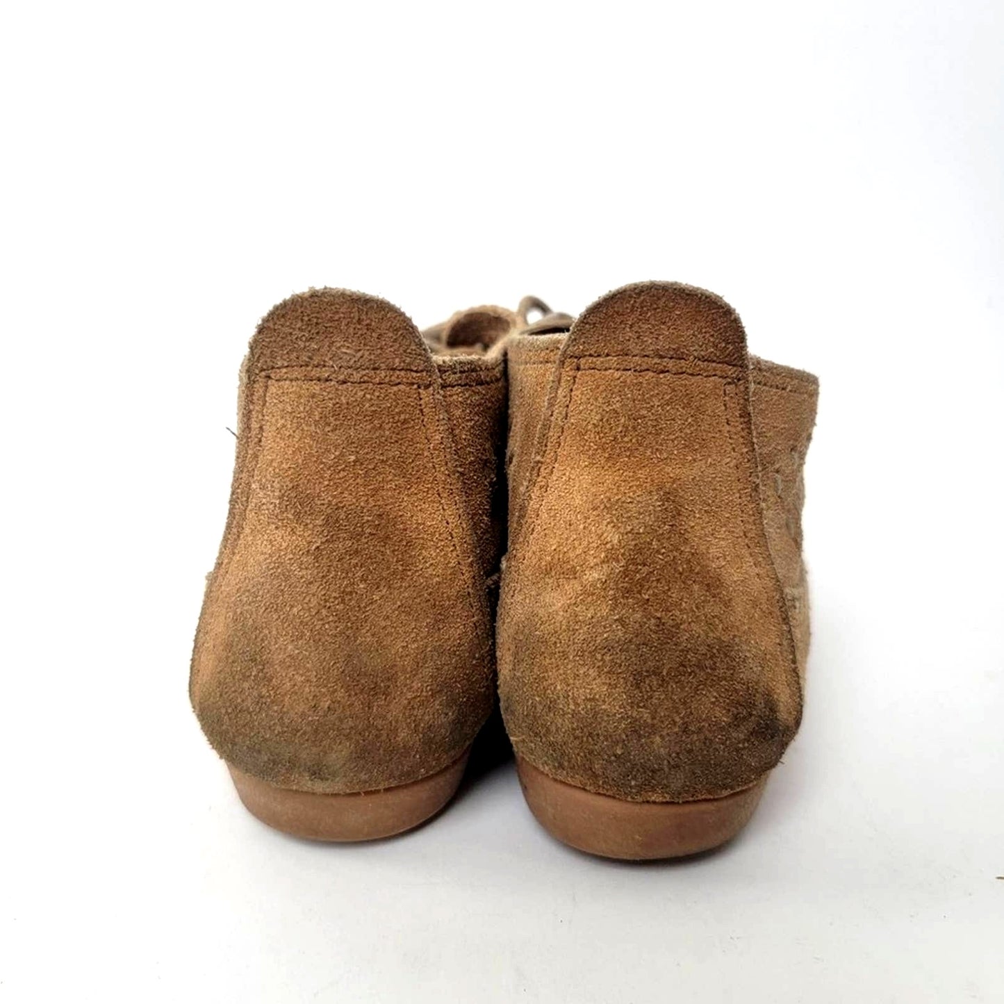 Minnetonka Brown Suede Ankle Moccassin Booties - 7.5