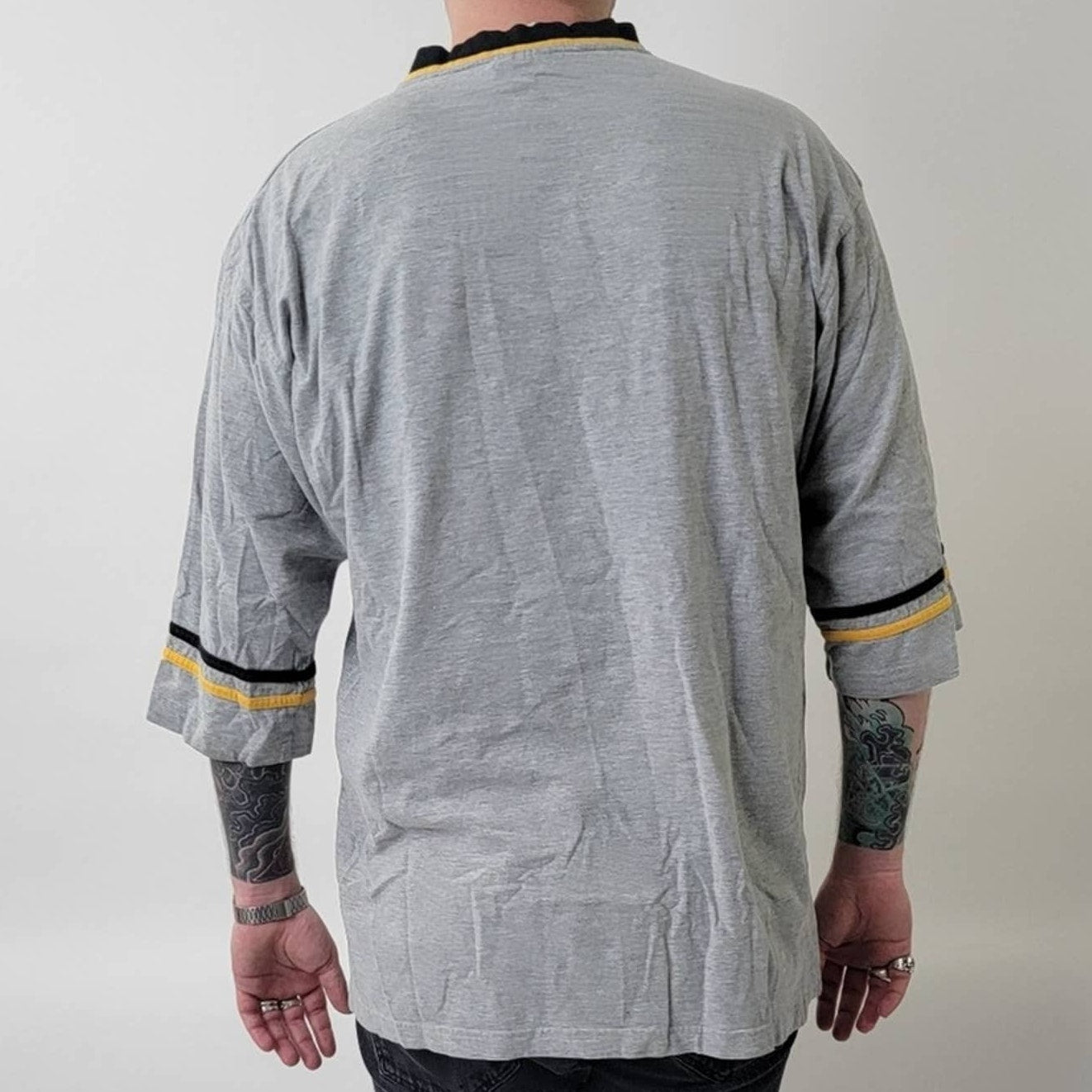 Vintage Y2k Pittsburgh Steelers NFL Oversized Jersey VNeck Tee