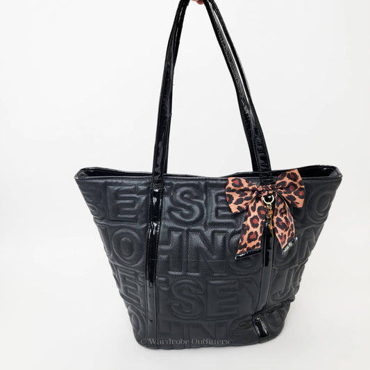 Betsey Johnson Logo Quilted Tote Bag