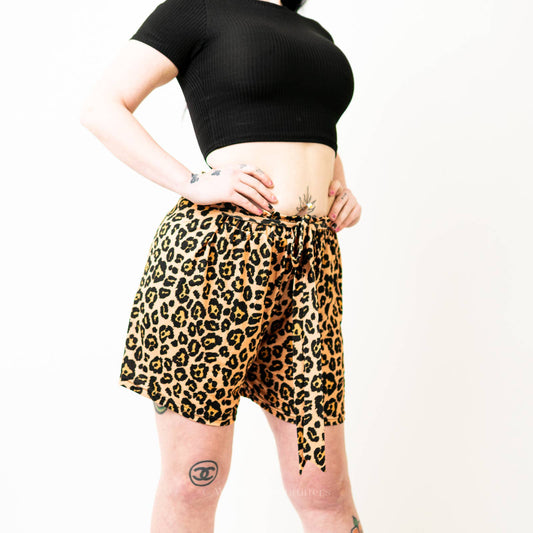 Simply Southern Cheetah Leopard Print Baggy Shorts