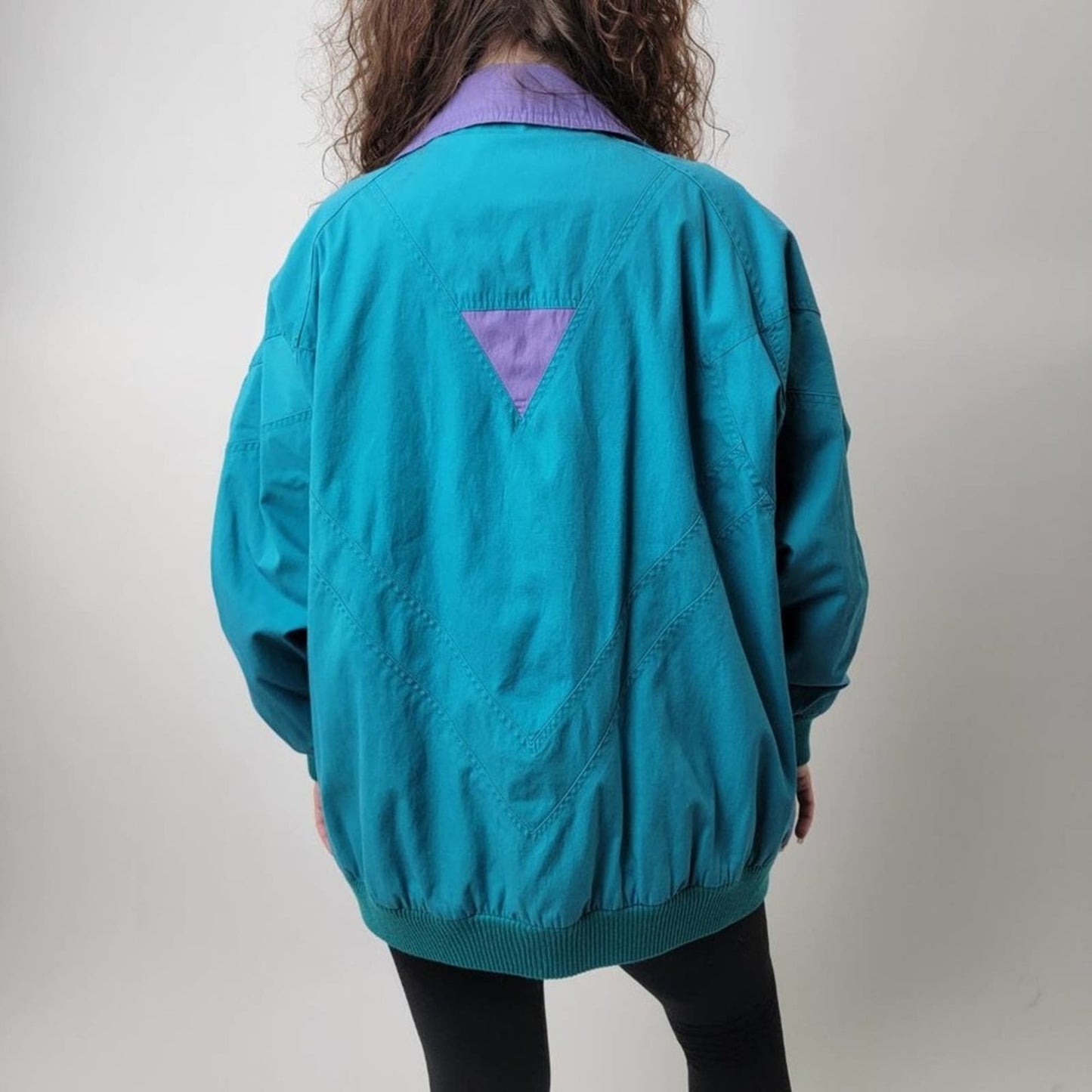 Vintage 90s IZZY Sports Wear Color-Blocked Pastel Ski / Bomber / Track Jacket