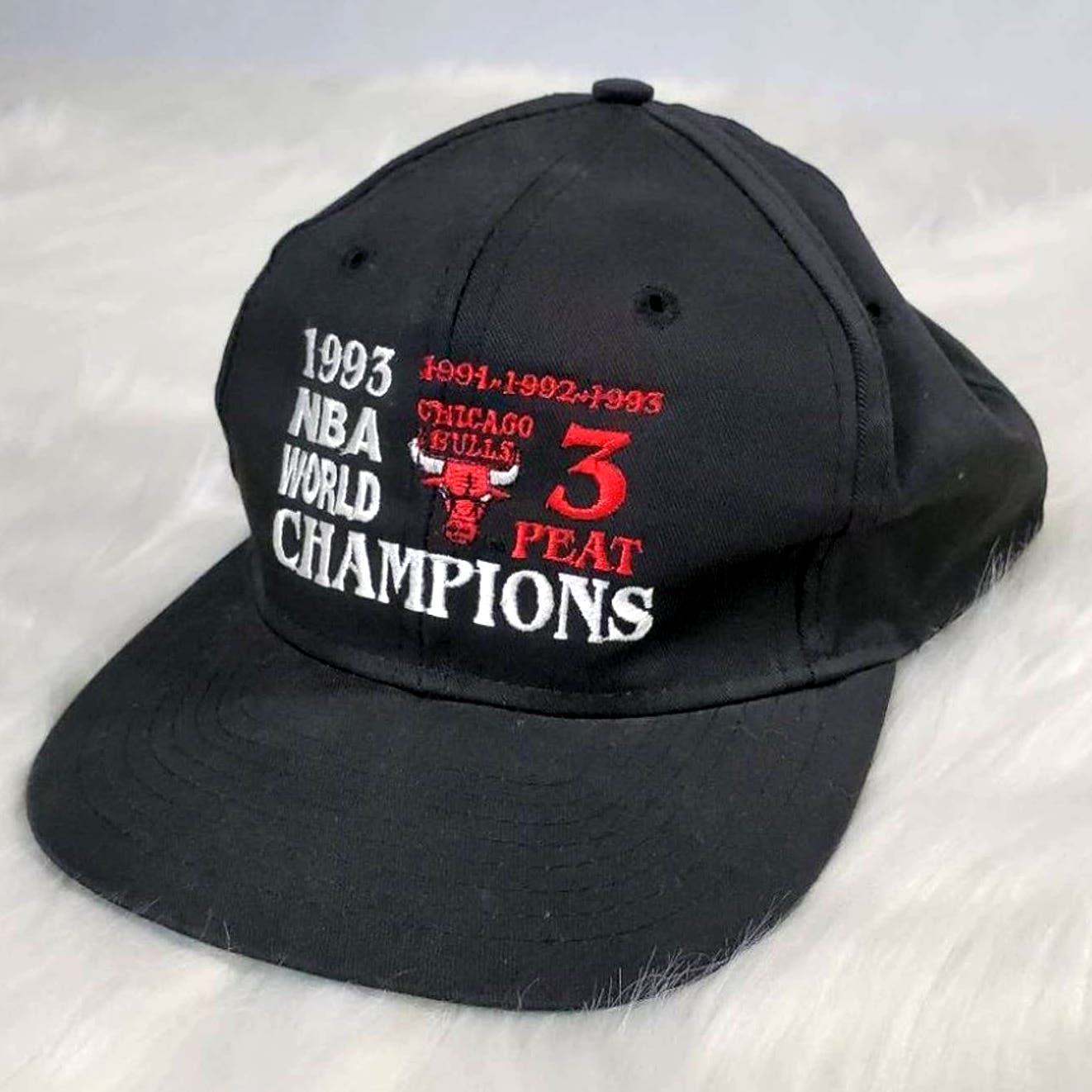 Chicago Bulls 1993 3-Peat 1993 finals hat! Rare