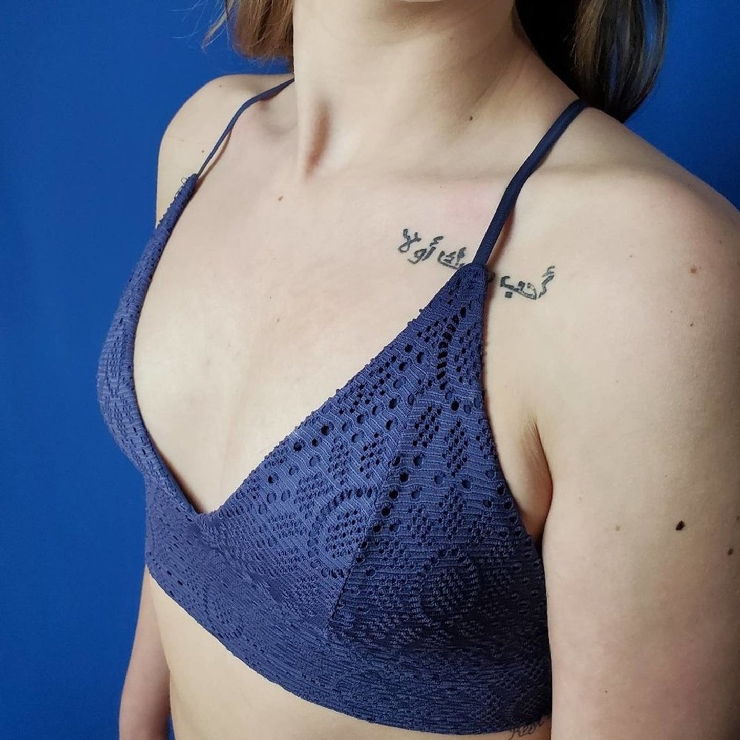 H&M Triangle Halter Bikini Tank Top - L