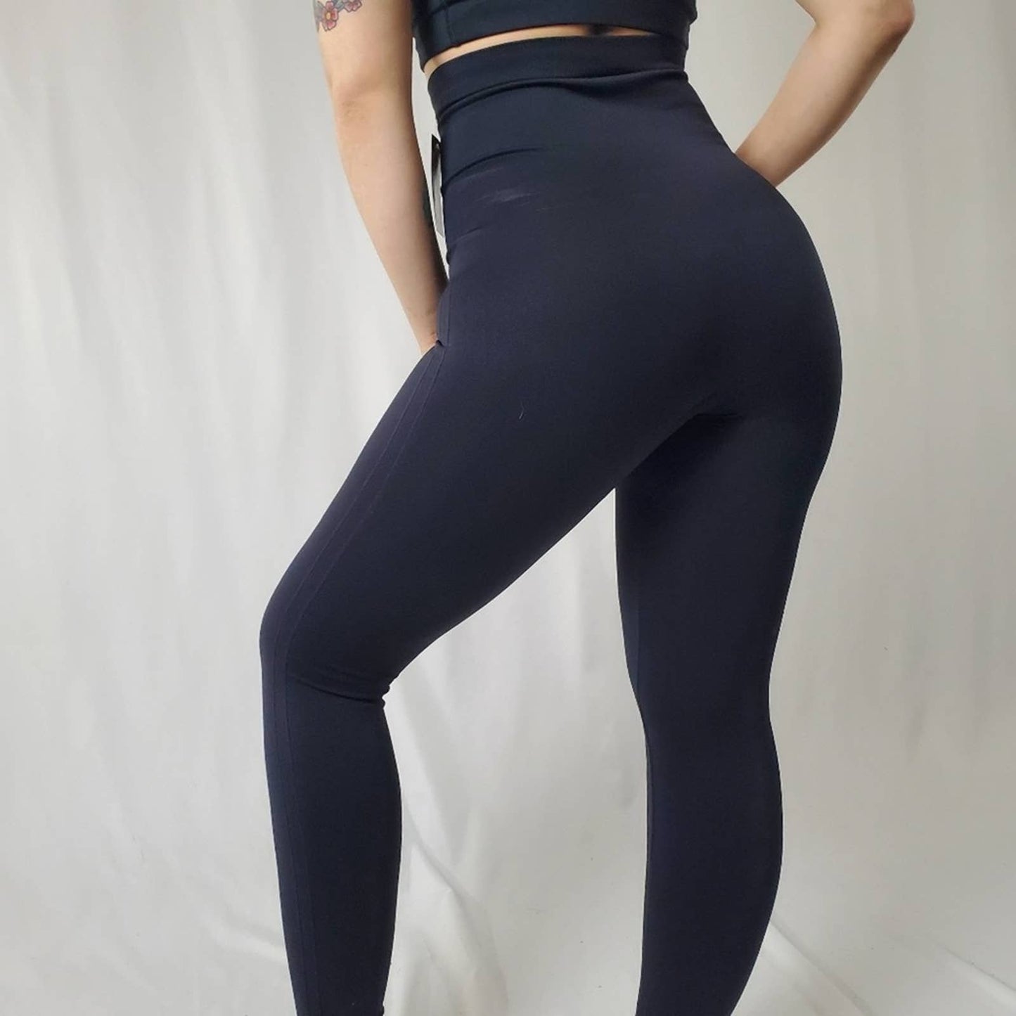 Empetua Black High Waisted Shaping Leggings NWT - S