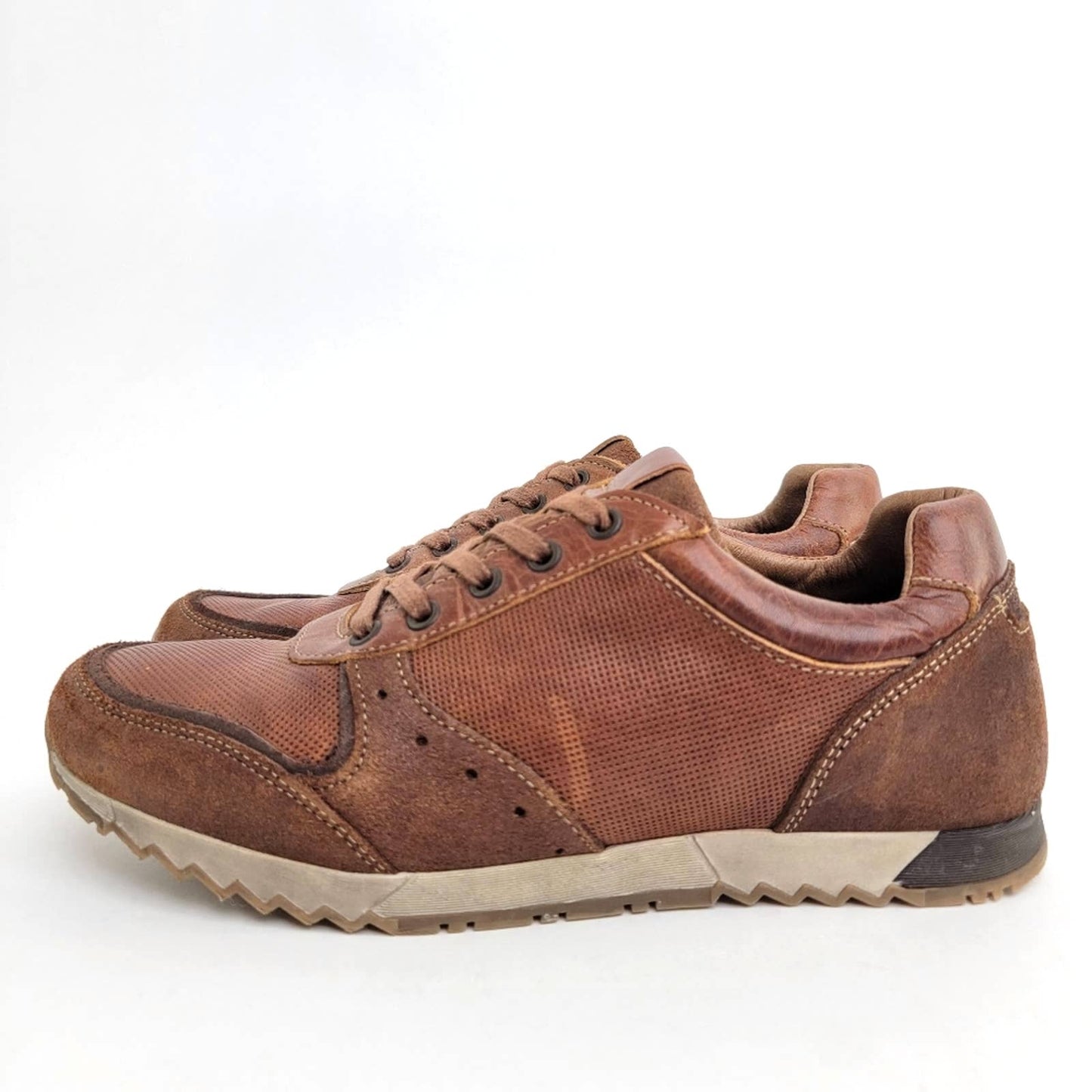 J. Koda Island Leather Running Sneakers - 10