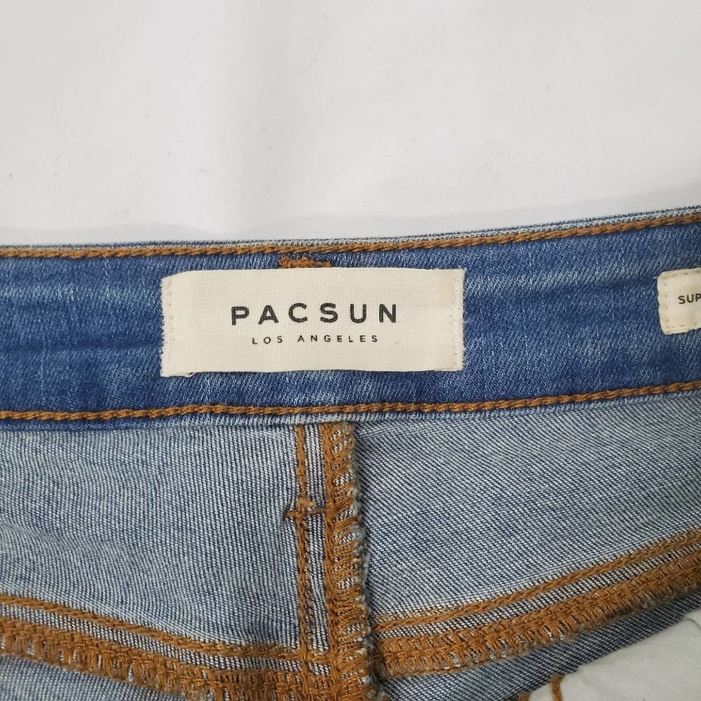 Pacsun Super Stretch Shortie Destressed Cutoff ShortShort Jean Shorts - 23 / 00