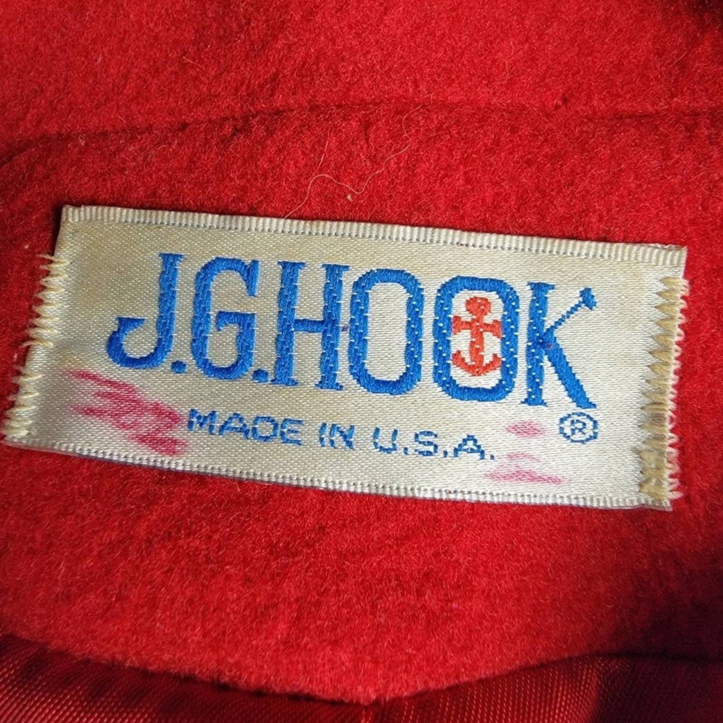 Vintage 80s J.G. Hook Bright Red Blazer