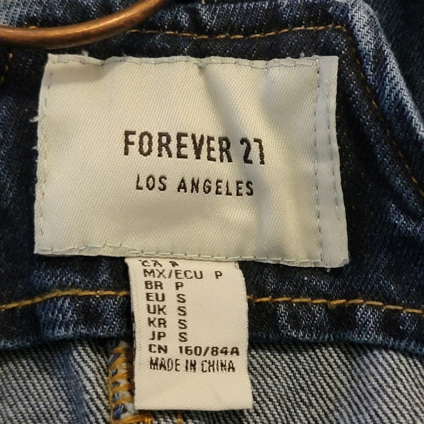 F21 Denim Jean Skirtalls / Overalls - S