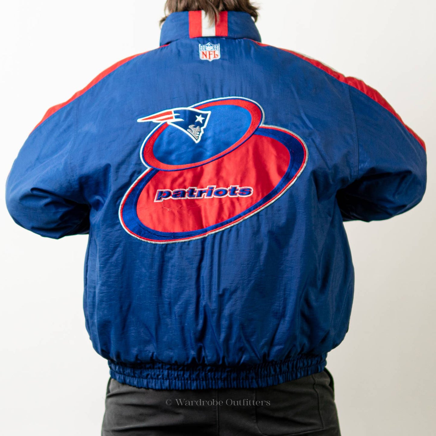 NWOT Y2K New England Patriots Puffer Coat Jacket - L