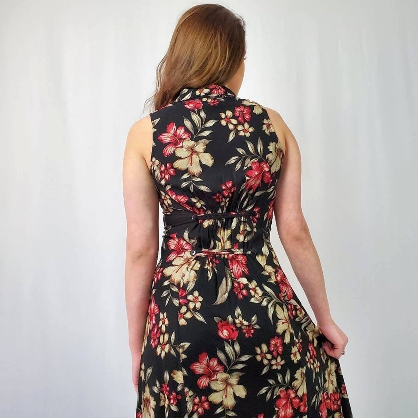 Vintage Bentley Floral Prairie Maxi Dress - 8