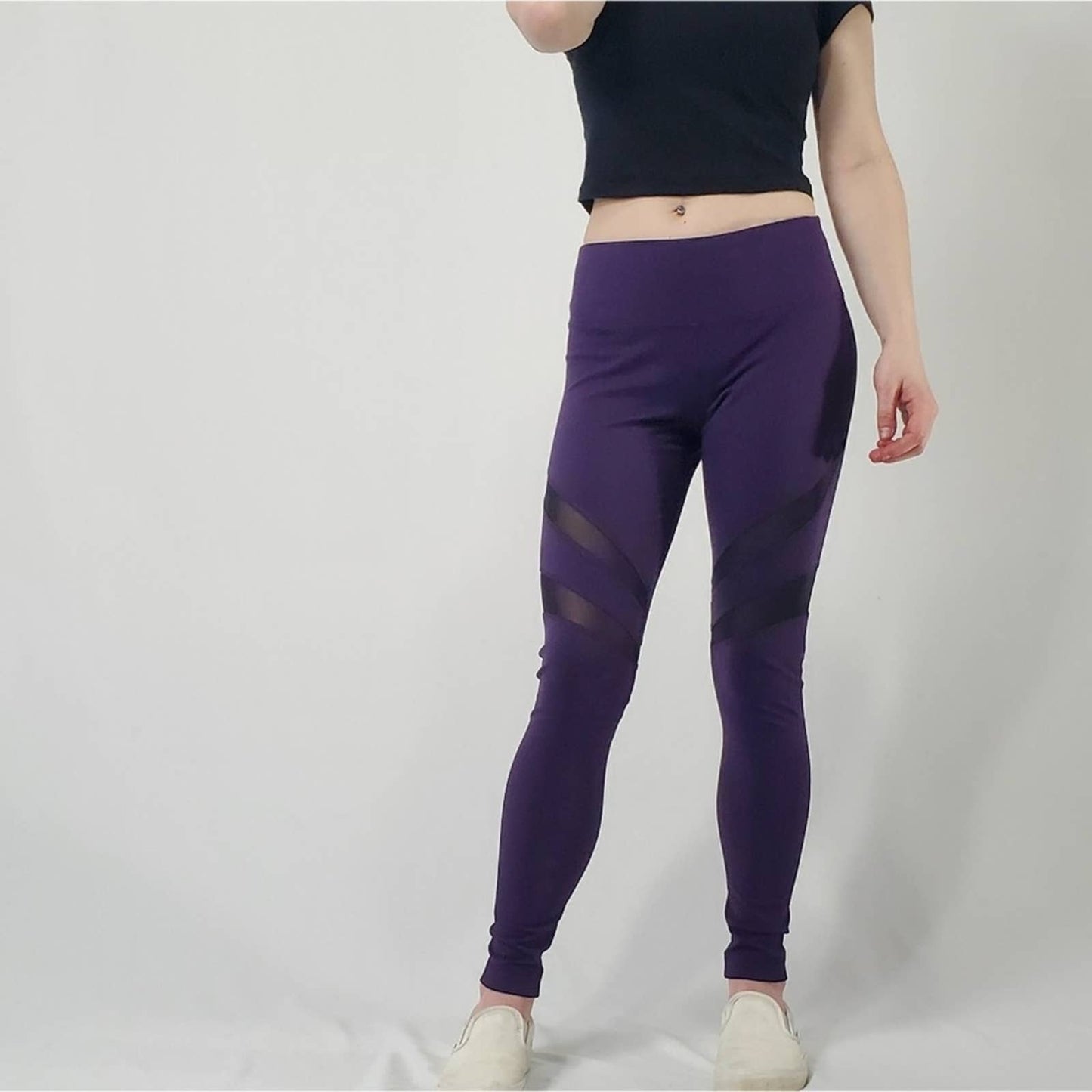 Purple Yogalicious Legging Tights Yoga Pants - S