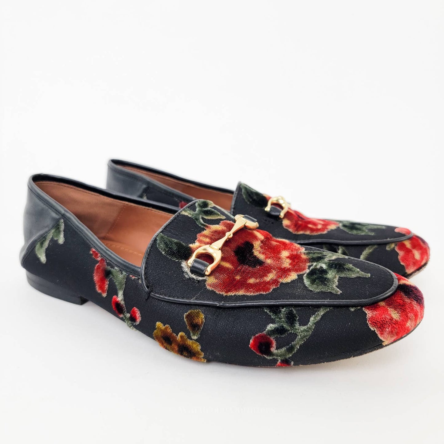 Coach Haley Floral Jacquard Slip On Loafers - 7.5