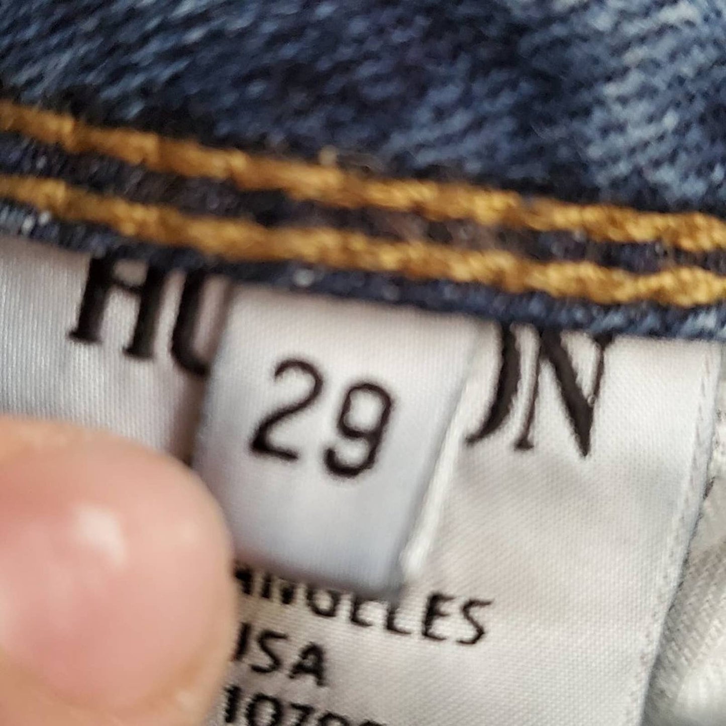 Vintage Y2K Hudson Napo Collin Flap Low Rise Jeans - 29