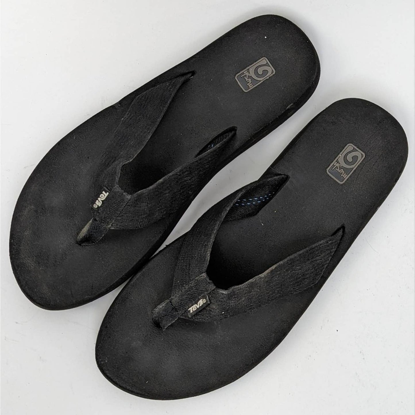 Teva Black Mush II Flip Flop Sandals - 11