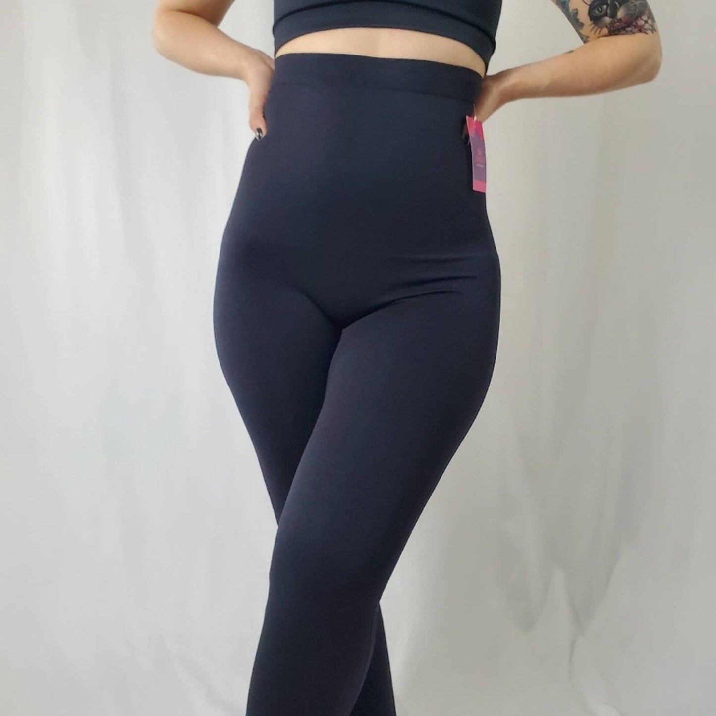 Empetua Black High Waisted Shaping Leggings NWT - S