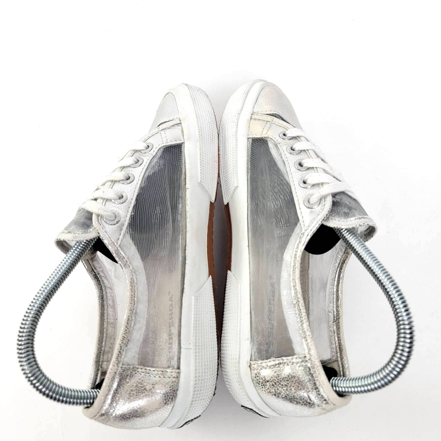 Superga Metallic Mesh Rave Platform Sneakers - 7